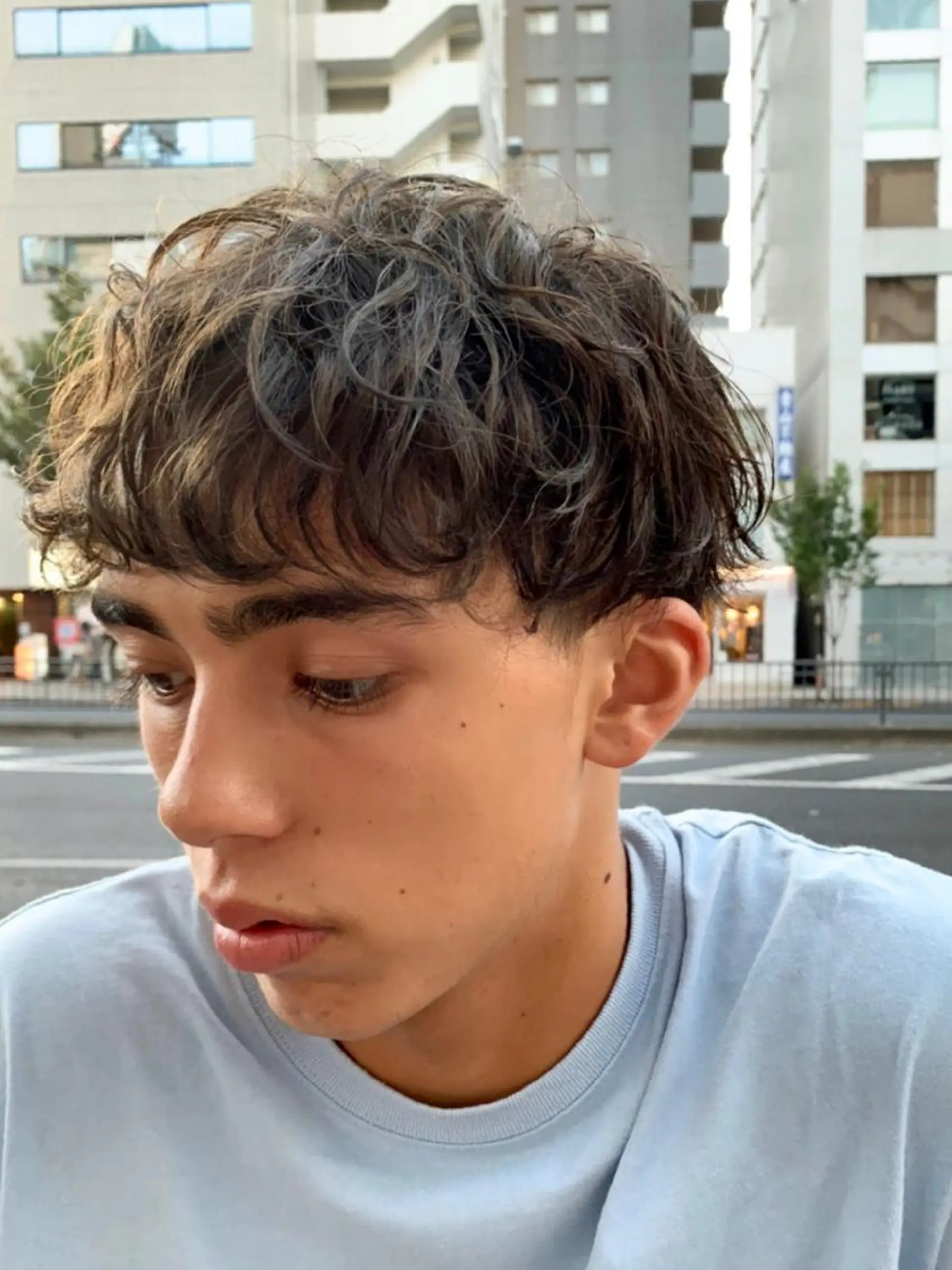 パーマ メンズ マッシュ プルエクステ 🖤MIYUのヘアスタイル