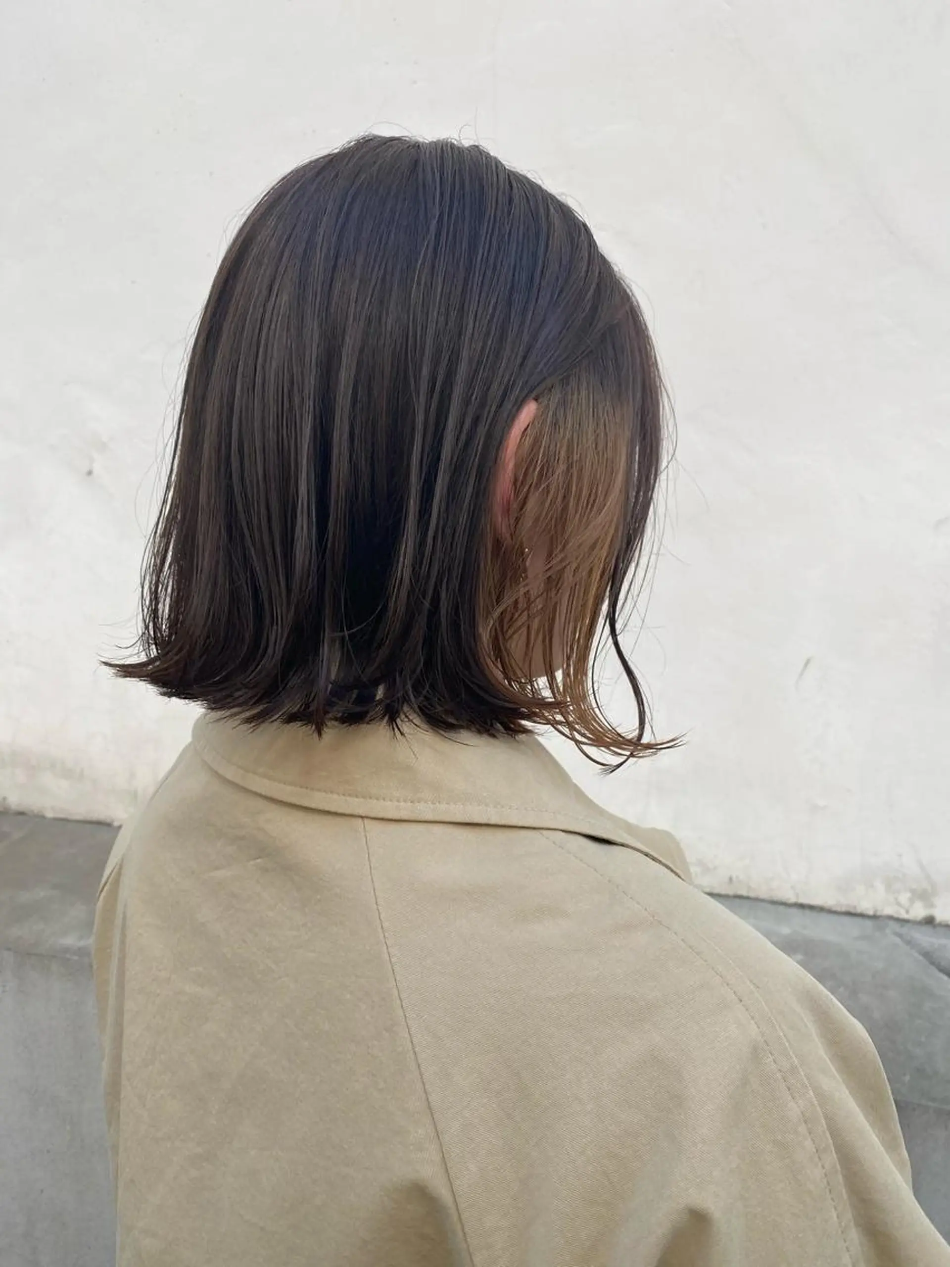 セミロング カラー ヘアカラー トリートメント IVORY.所属・🟩白髪ぼかし/ボブ /ショートヘア/大司のヘアスタイル