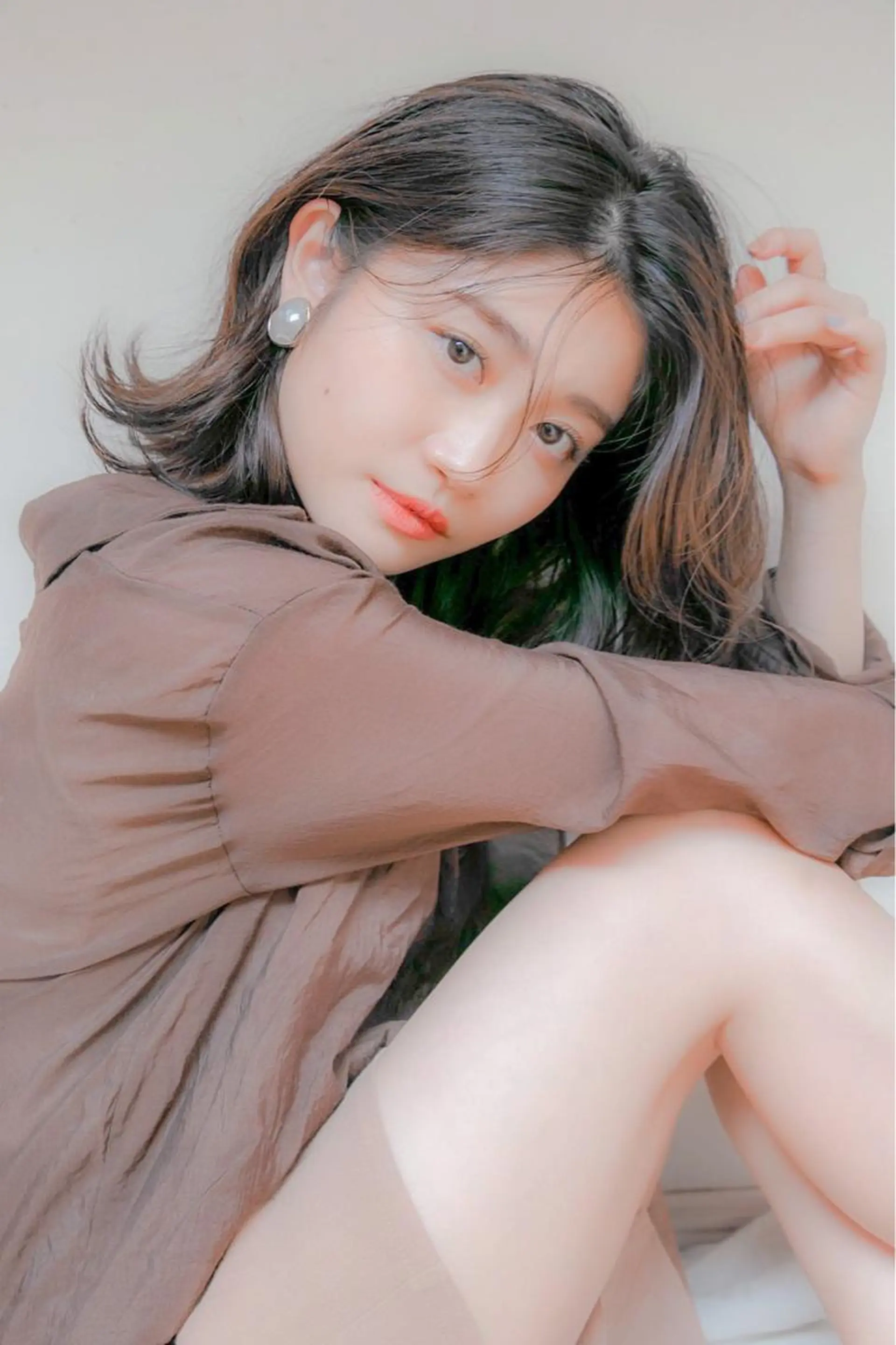 ミディアム ボブ/縮毛矯正 髪質改善/もえるのヘアスタイル