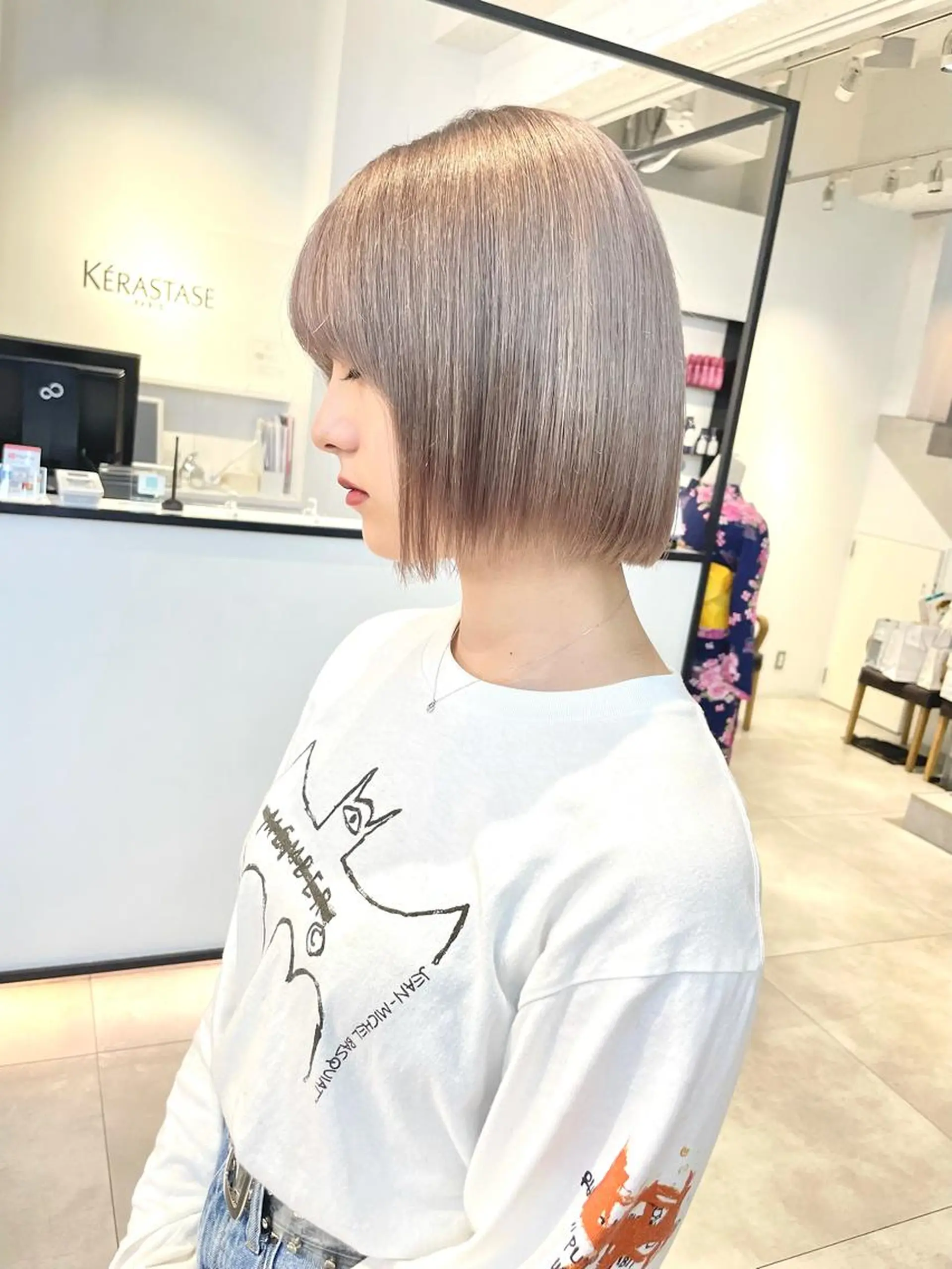 ショート カラー ヘアカラー 🇰🇷カルマパーマ kaito🇰🇷のヘアスタイル