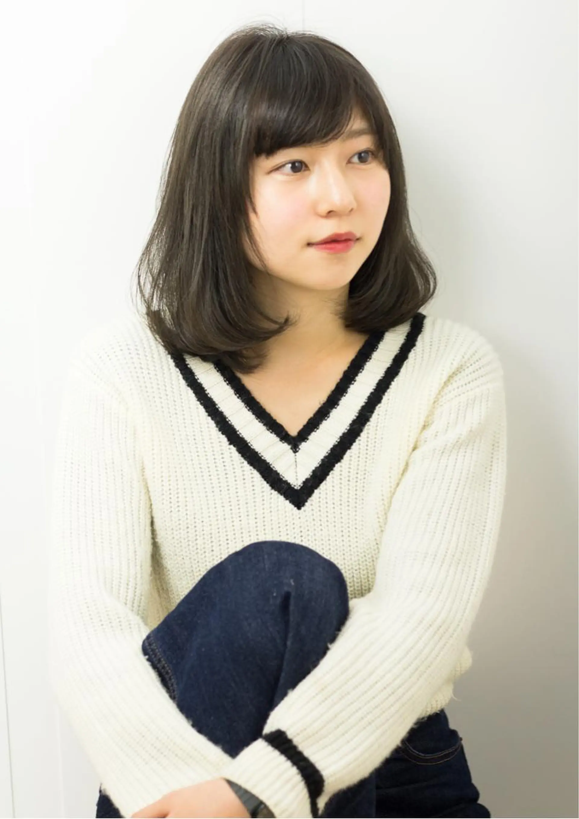 ミディアム ボブ 森 海のヘアスタイル