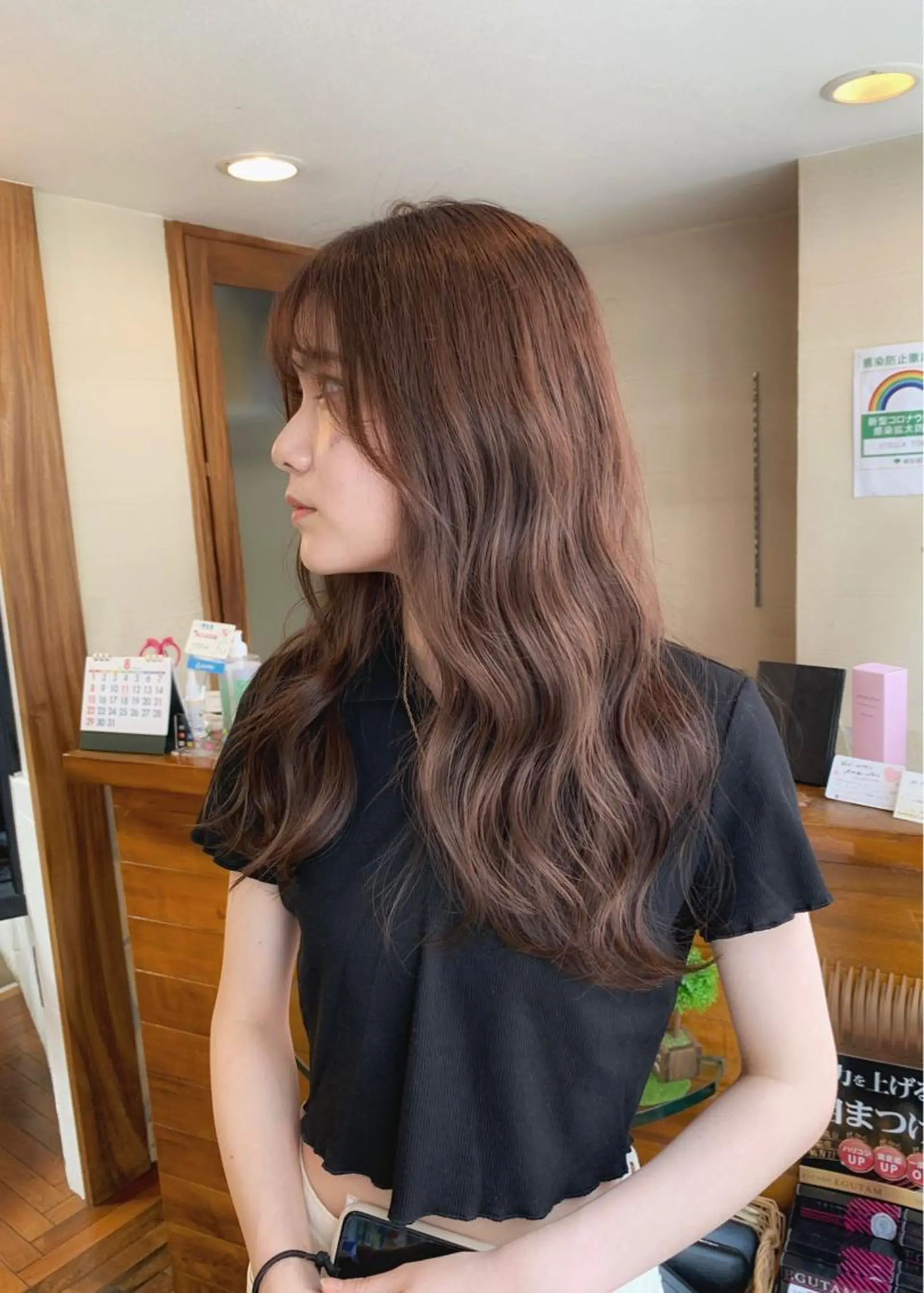 セミロング カラー ベージュカラー ヘアカラー トリートメント 矢野 晃平のヘアスタイル