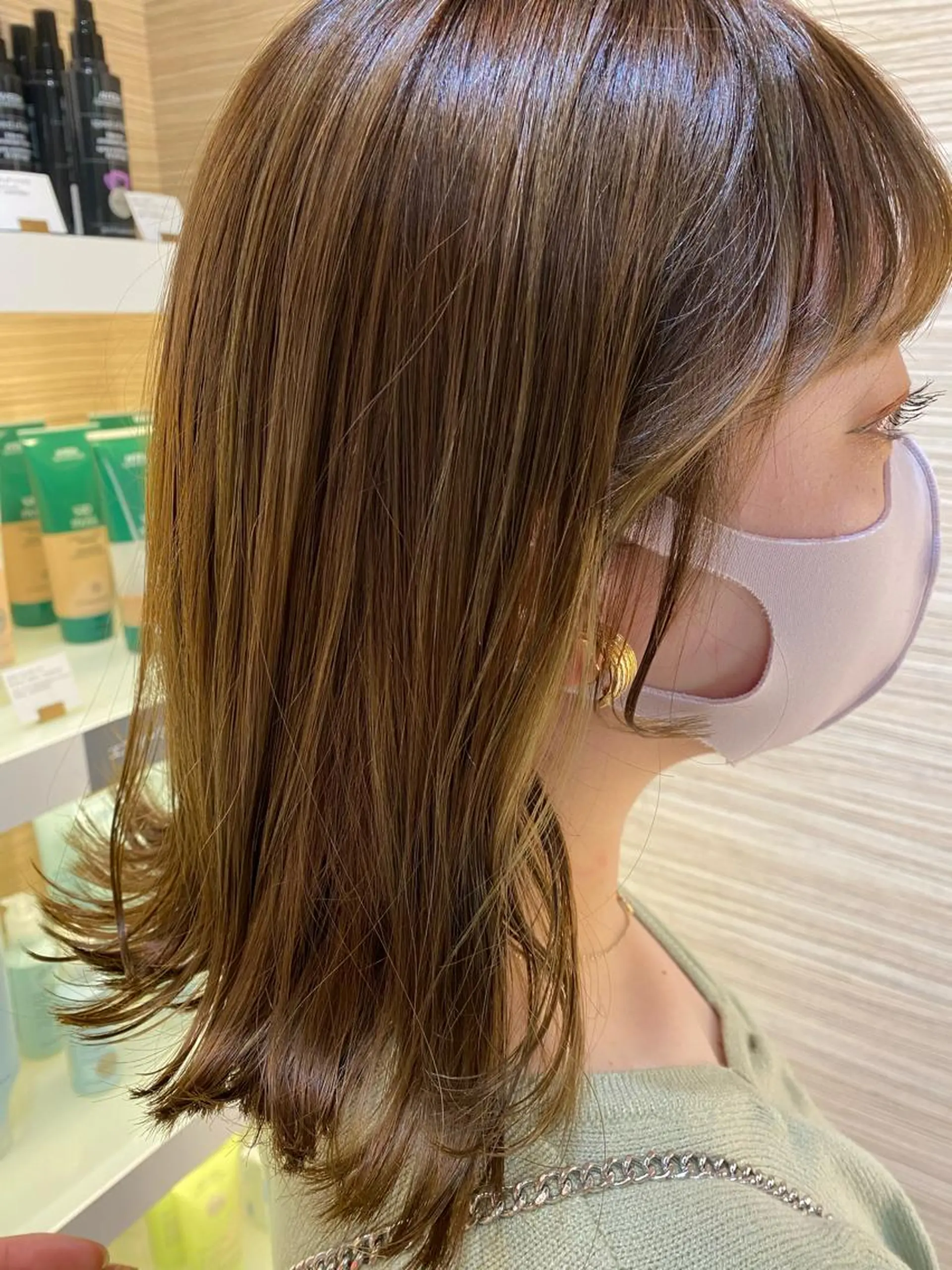 ミディアム 切りっぱなしボブ ボブ 鳥羽 大智のヘアスタイル