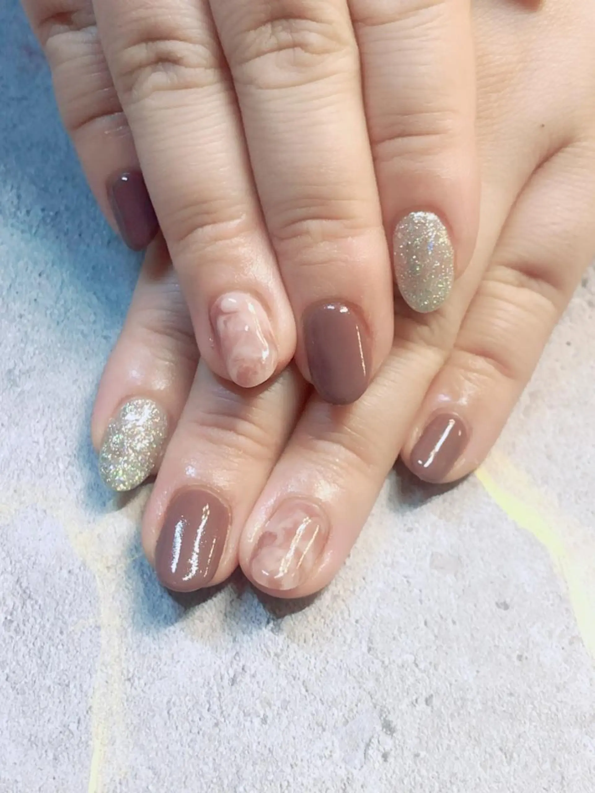 ネイル アートネイル ジェルネイル ニュアンスネイル パラジェル Nailist Honamiのネイルデザイン