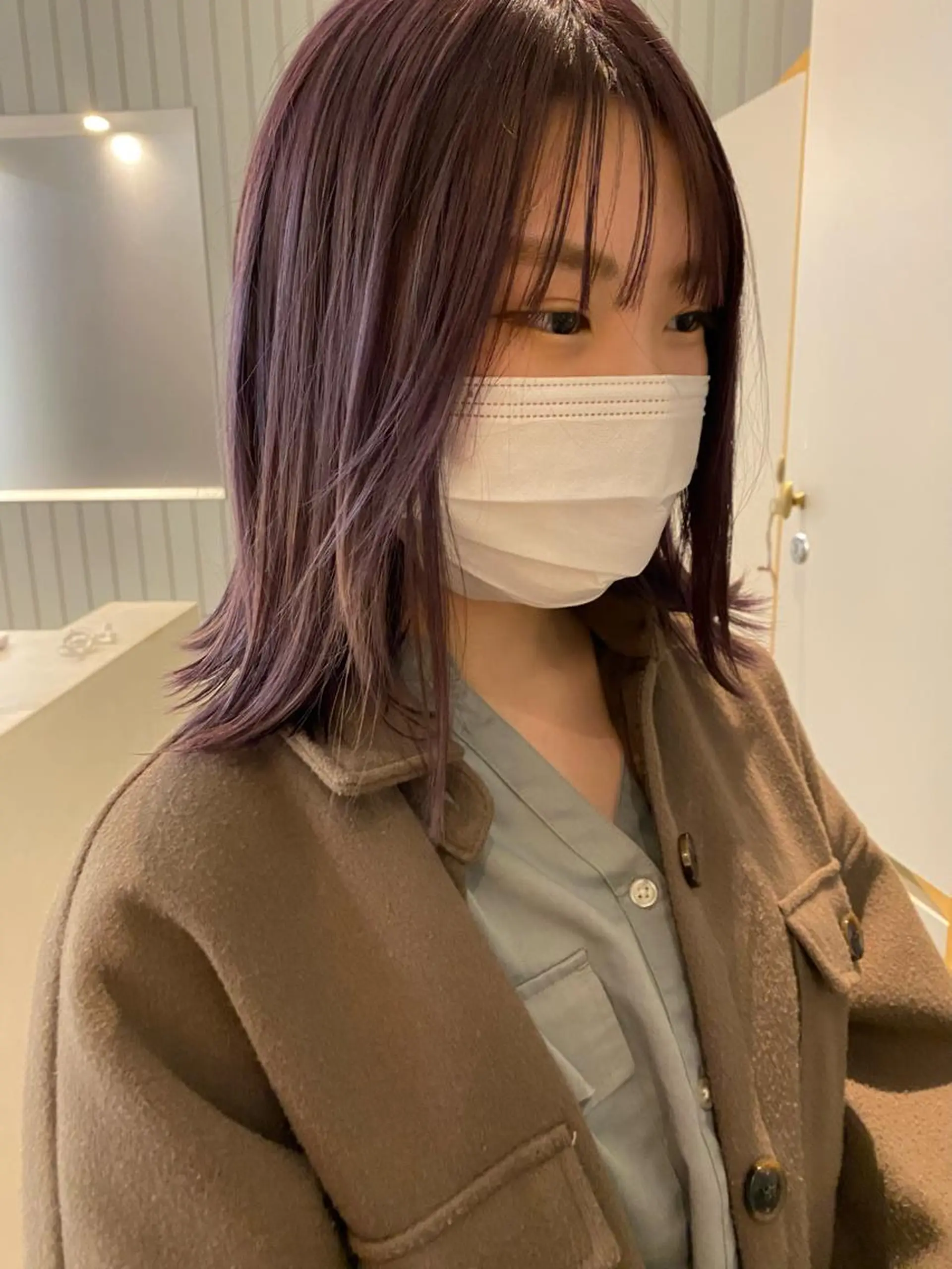 ミディアム カラー 加藤 真由のヘアスタイル