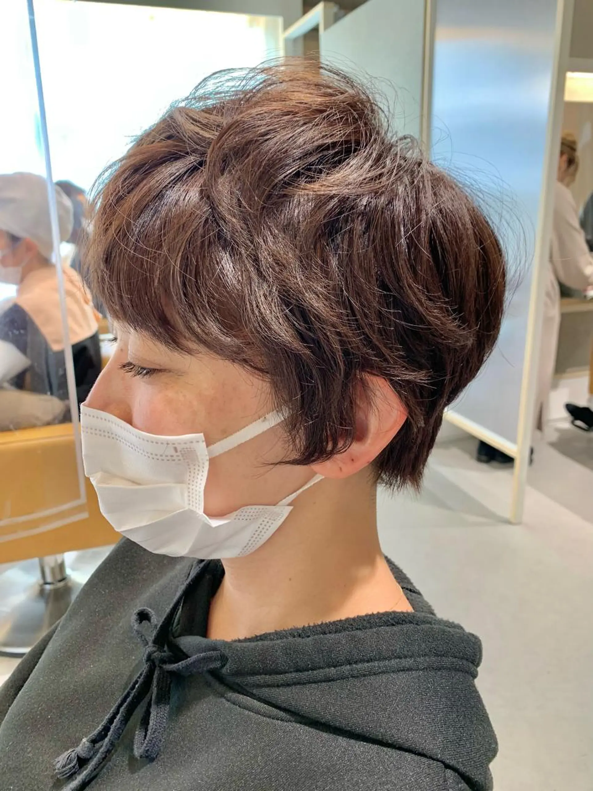 ショート カラー 縮毛矯正×艶カラー /中村勇太のヘアスタイル