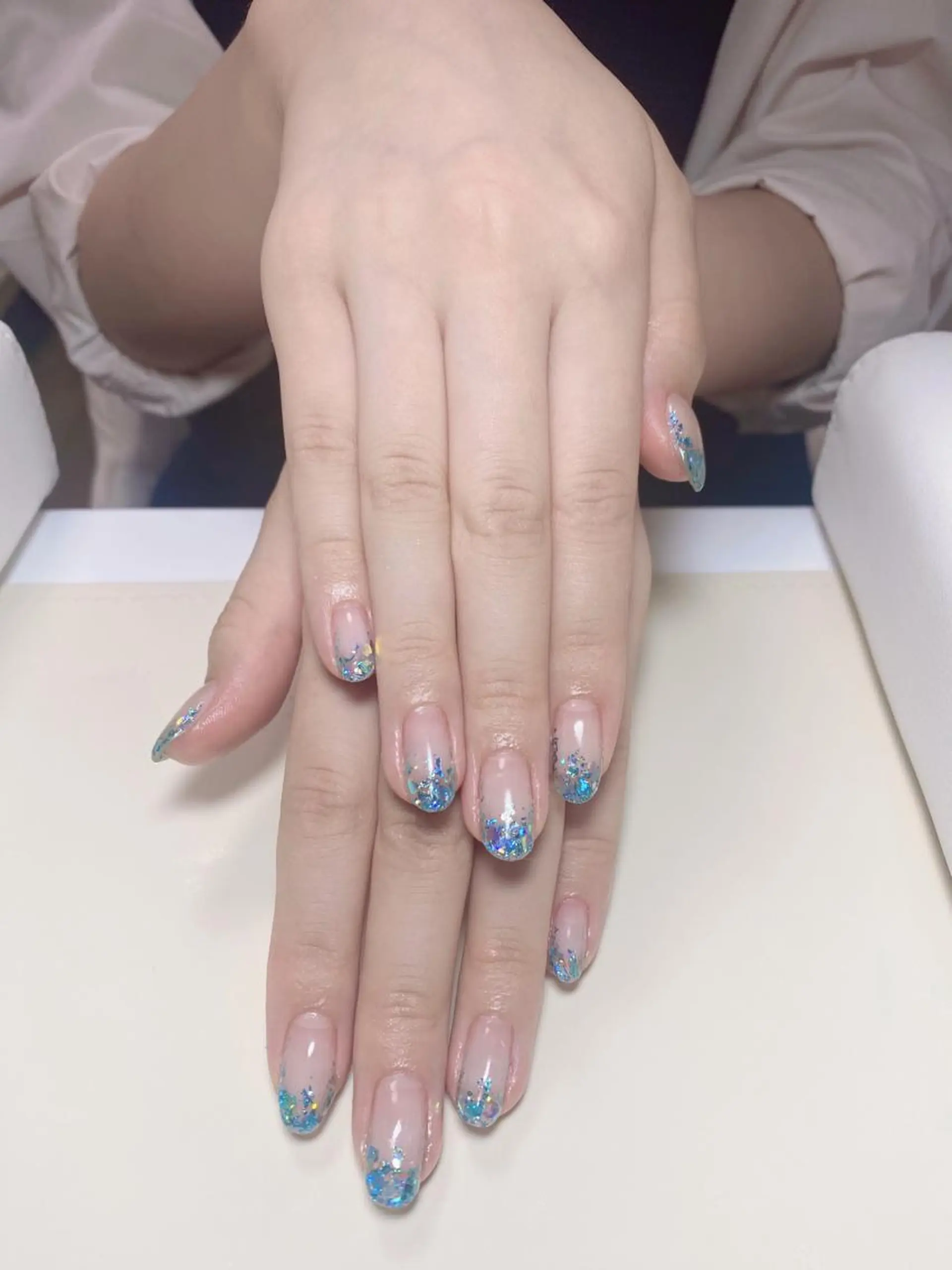 ネイル ラメ(グリッター) ラメグラデーション ハンドネイル Nail Salon K 🧸美爪育成のネイルデザイン