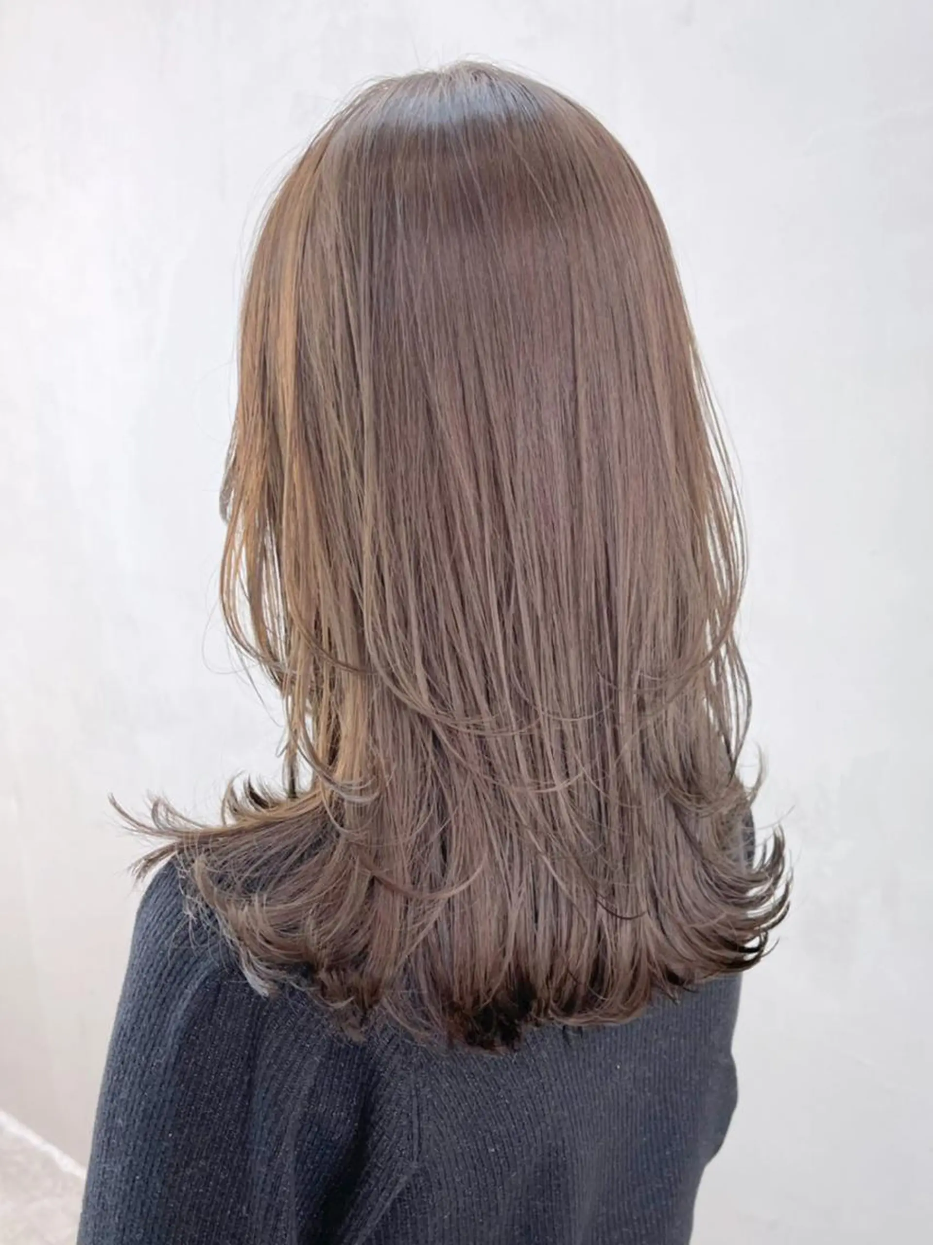 セミロング カラー パーマ ヘアアレンジ レイヤーカット ITbyALBUM 下北沢店のヘアスタイル