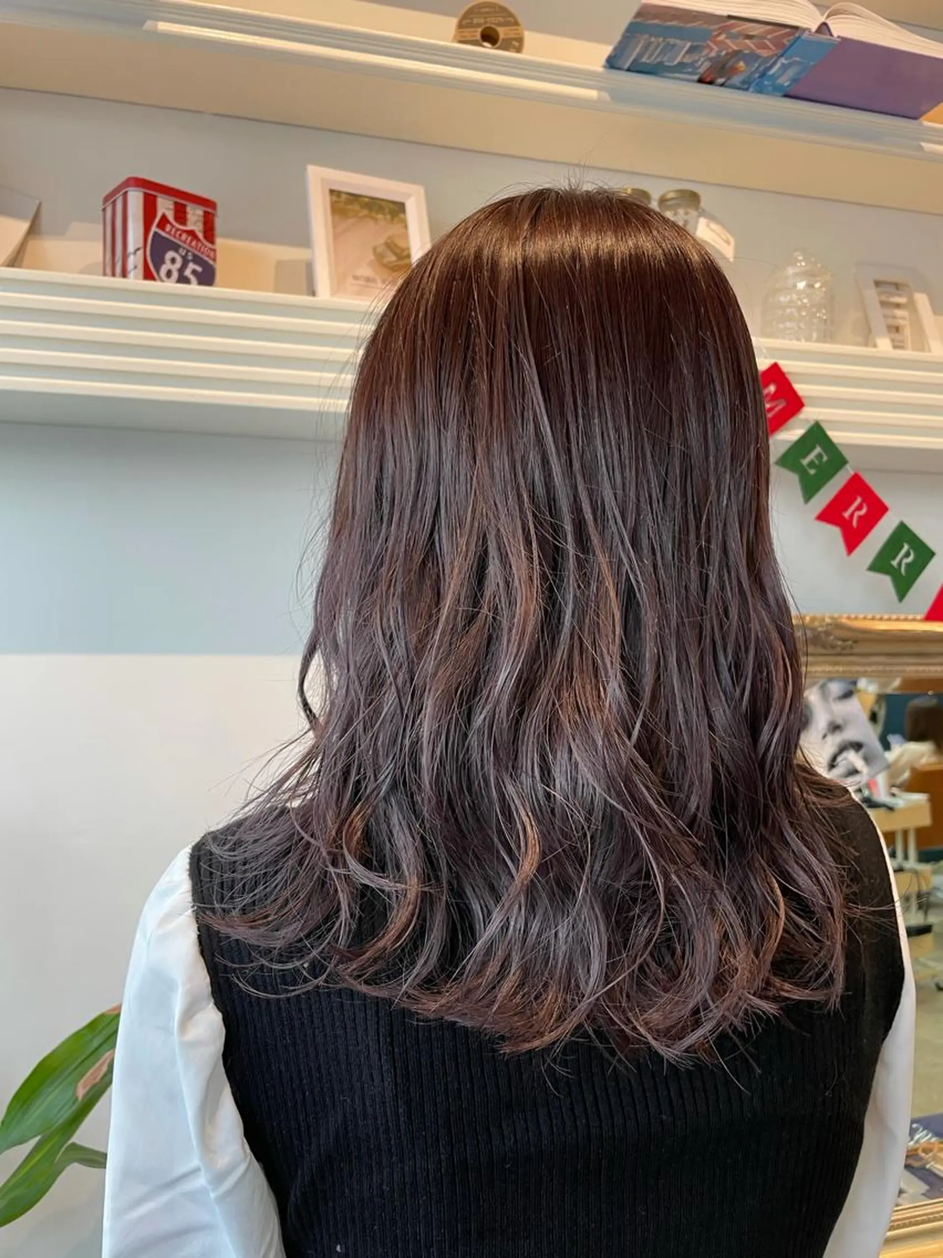 ミディアム カラー ブリーチ パープルカラー 💐パーソナルカラー /市橋加菜💐のヘアスタイル