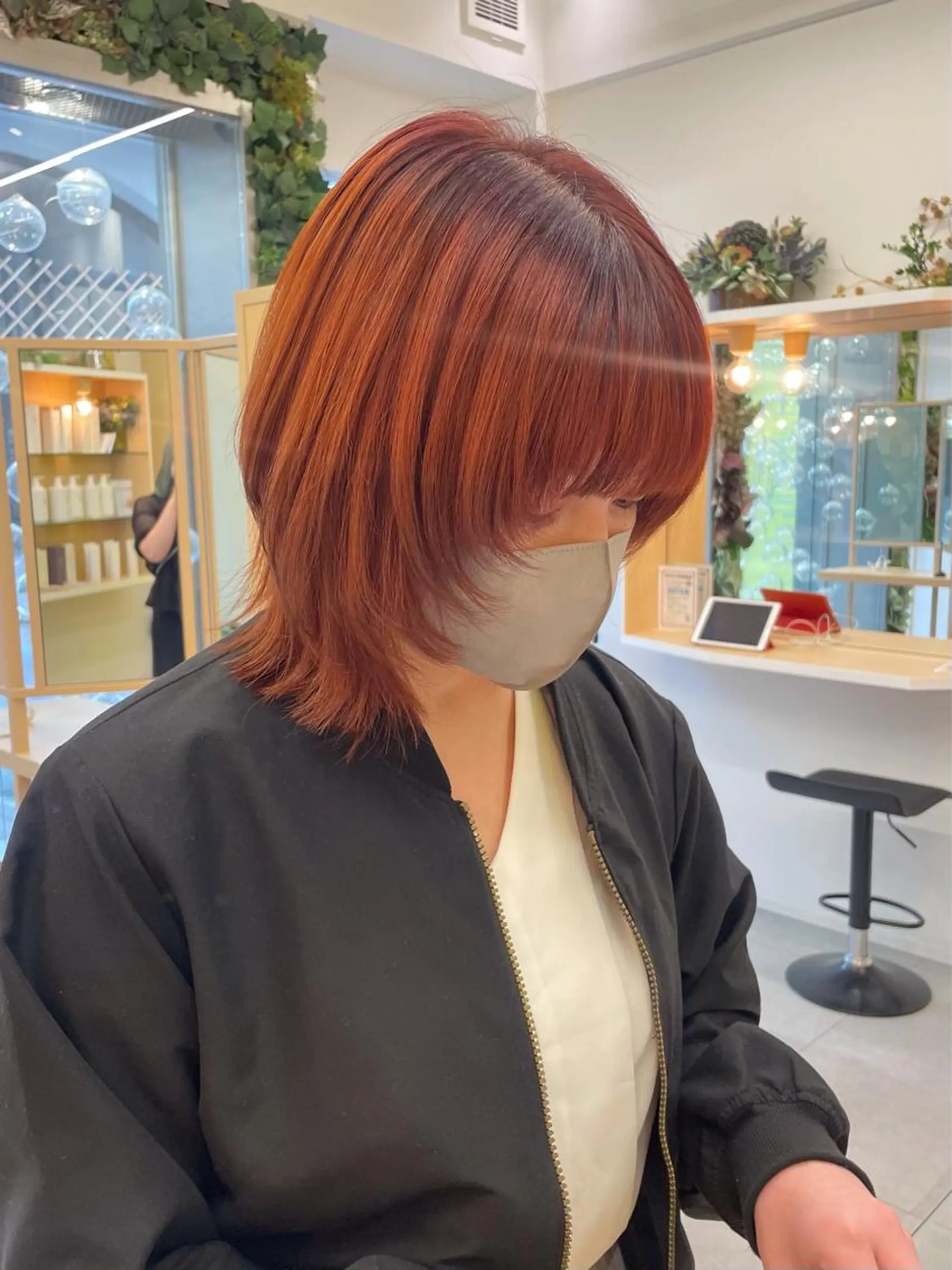 ミディアム カラー パーマ ヘアアレンジ 山下 とよかのヘアスタイル