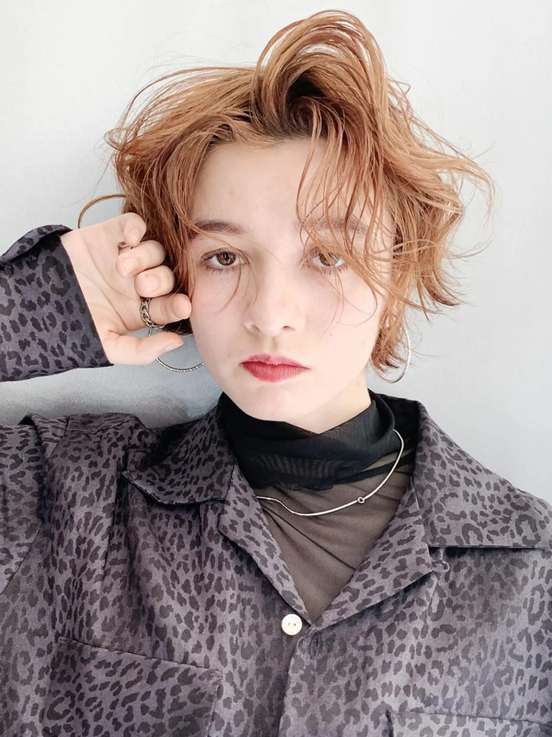 カラー パーマ ヘアアレンジ ハイトーンカラー ボブ ITbyALBUM 浦和店のヘアスタイル