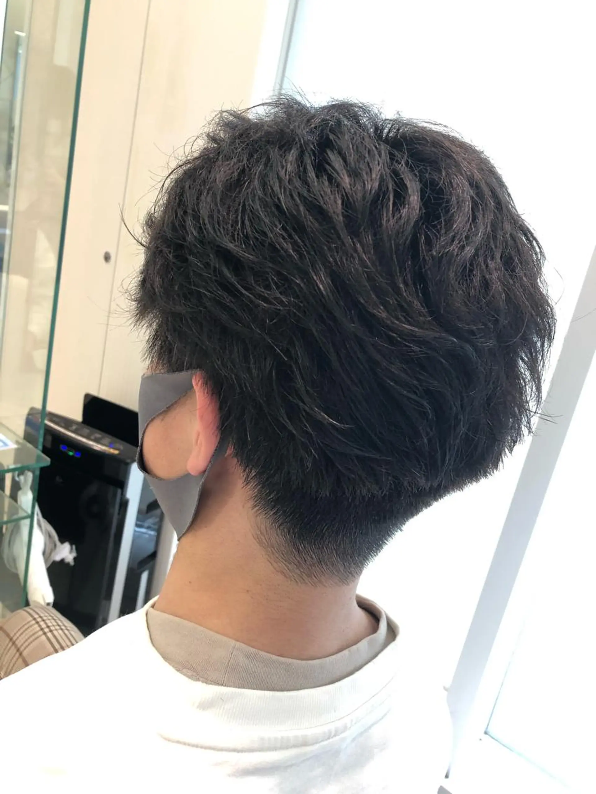 ショート カラー パーマ メンズ 🍀富久 永梨🧸のヘアスタイル