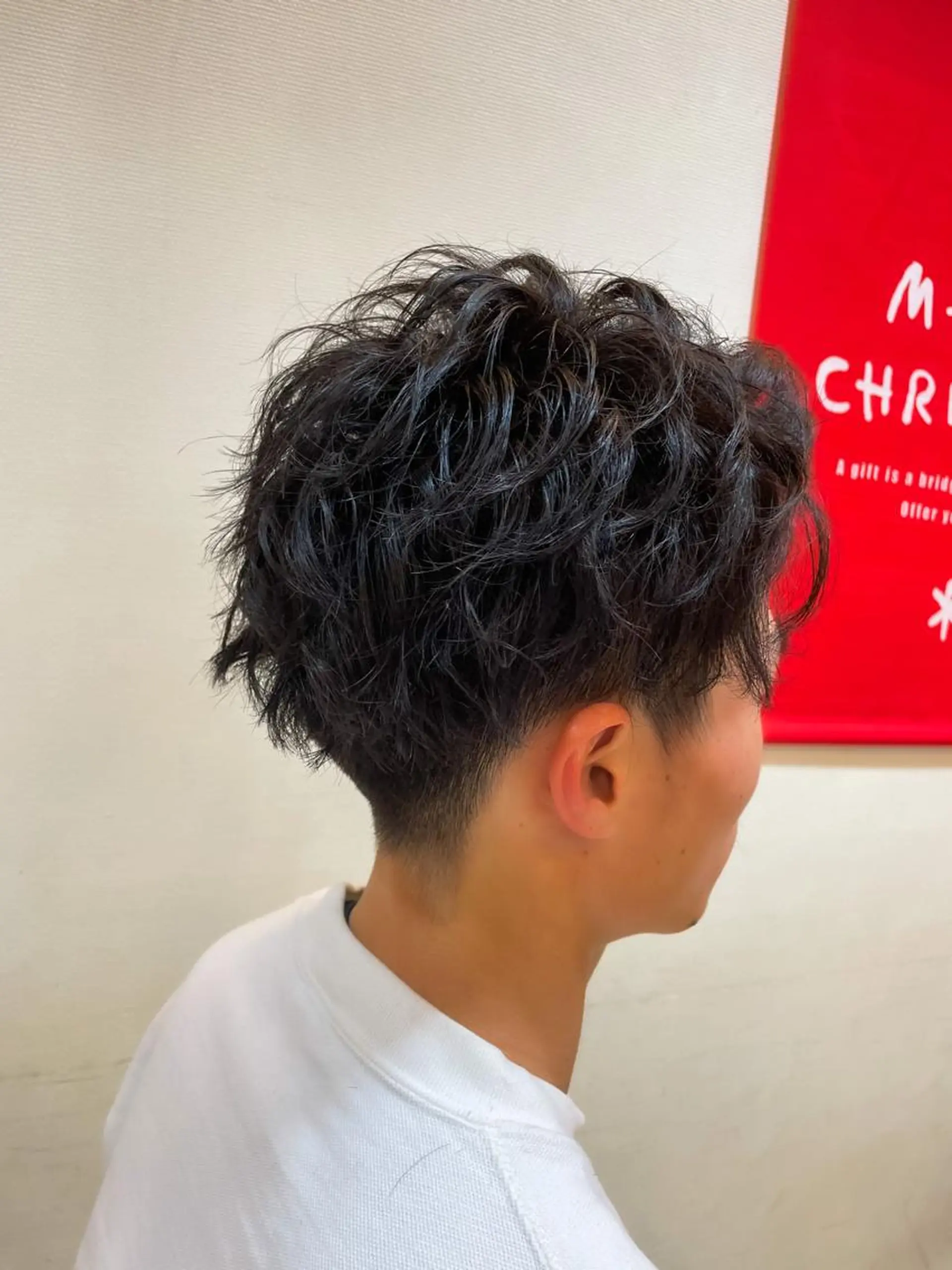 ショート パーマ メンズ メンズパーマ 赤司 泰樹のヘアスタイル