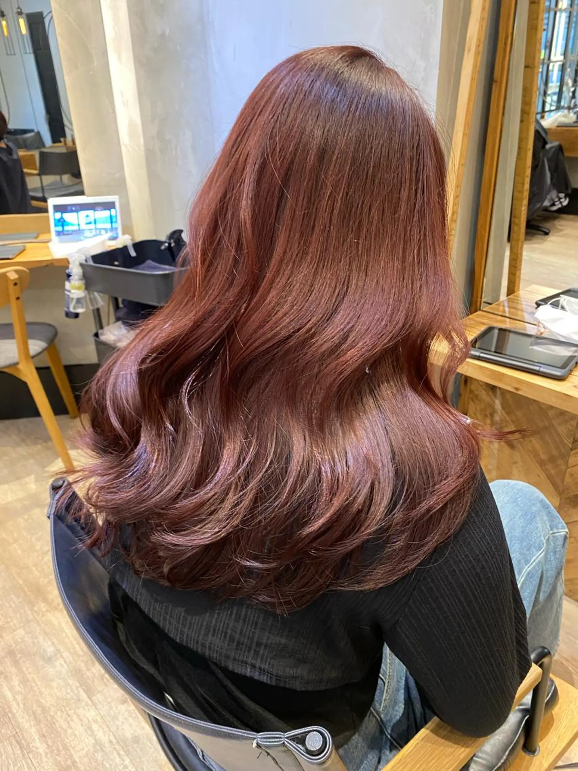 セミロング カット ヘアカラー トリートメント 顔周りcut・ご相談 ＝新宿しずく🇰🇷のヘアスタイル