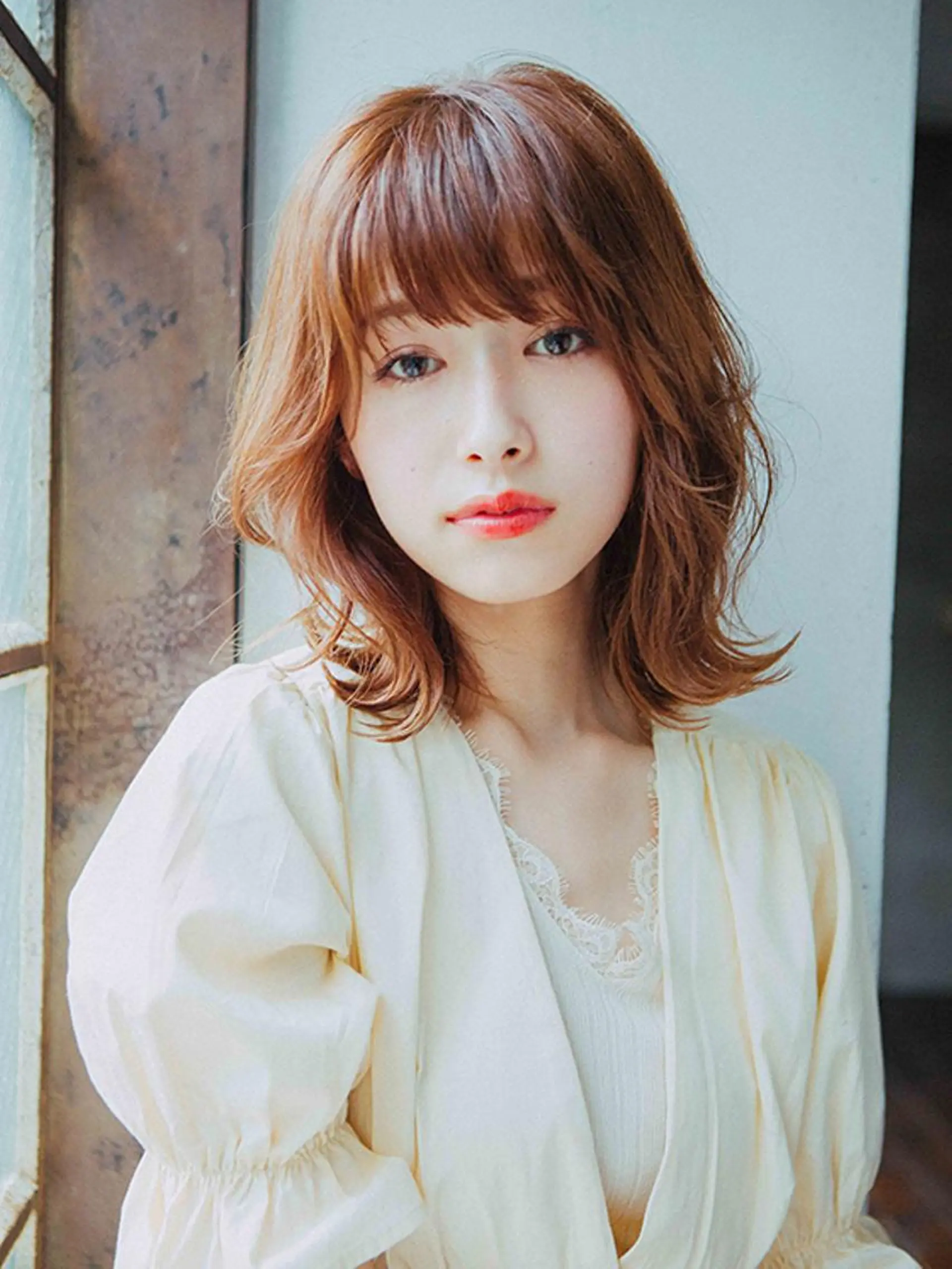 ミディアム カラー パーマ ヘアアレンジ 【公式】amble luxe池袋東口🩷のヘアスタイル