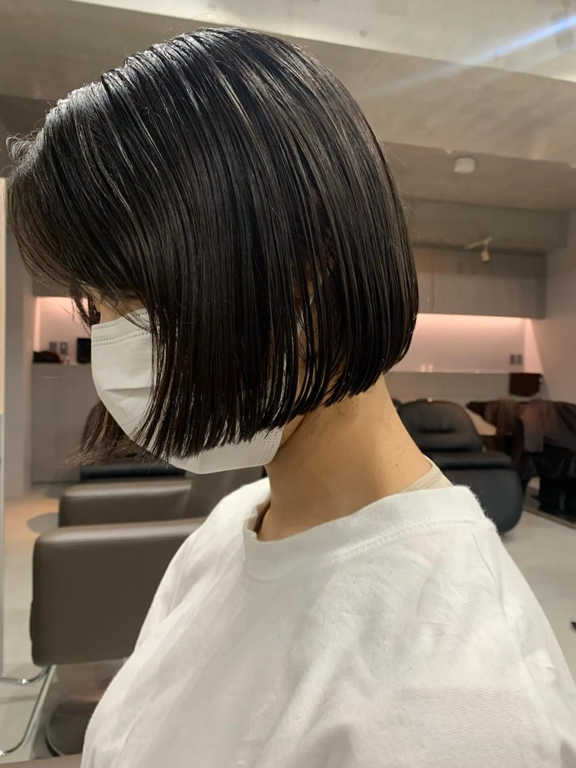 ショート カラー ボブパーマコテ巻き風 パーマNo1深江秀平のヘアスタイル