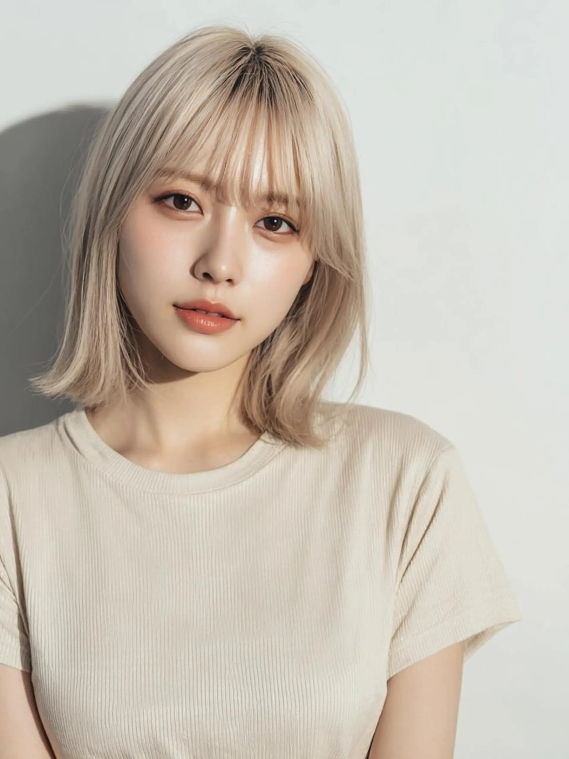 ミディアム ヘアカラー ❄️透明感カラー❄️ メンズ✂️TOWAのヘアスタイル