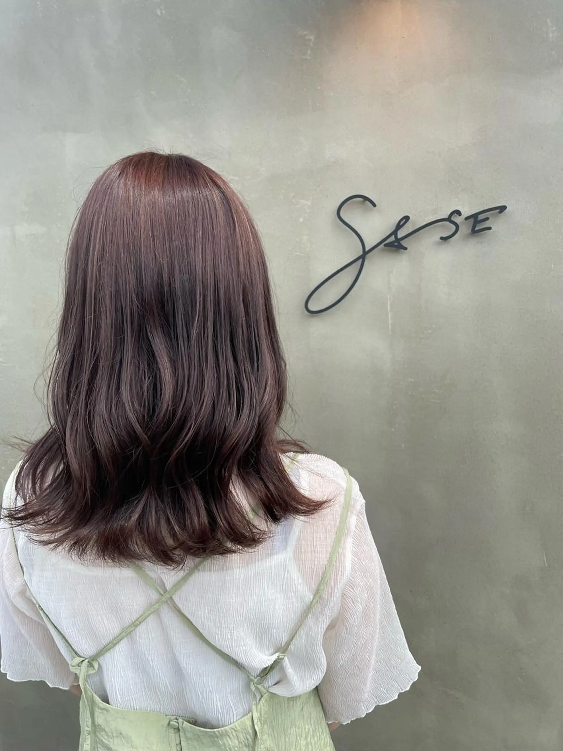 ロング 髪質改善 縮毛矯正 トリートメント カット ヘアカラー トリートメント 【SASE】大人上品 💍/ユウガ⭐️のヘアスタイル