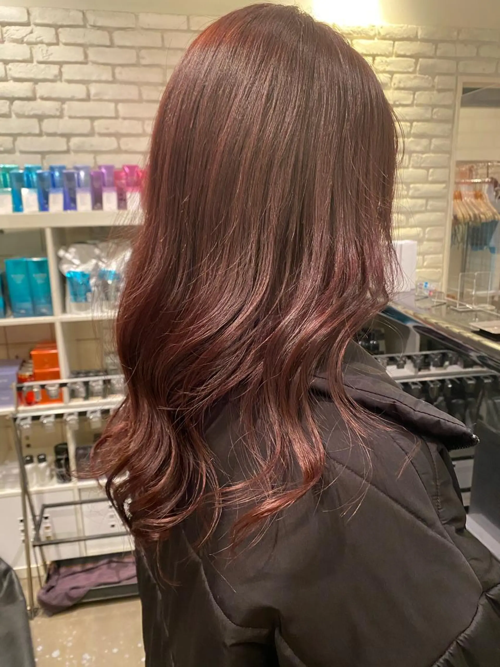 ロング カラー ピンクカラー トリートメント ✨️今だけ無料✨️ 鶴田みなみのヘアスタイル