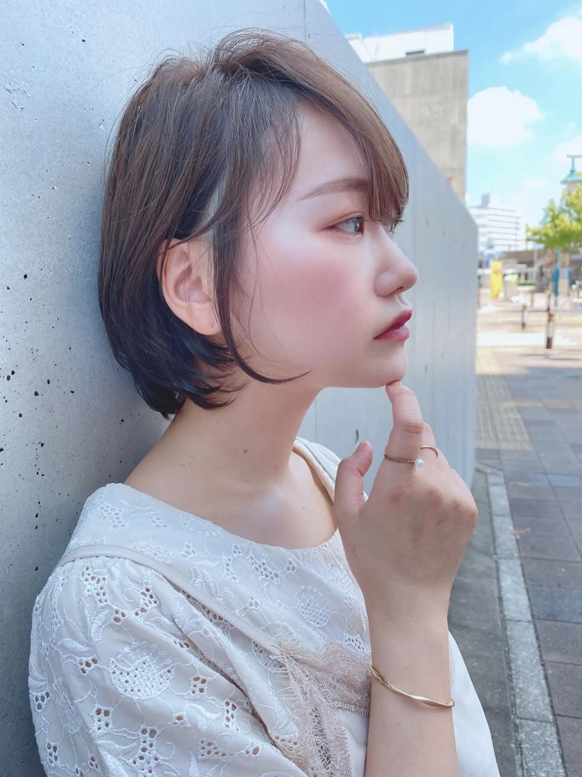 ショート カラー 山口 一馬のヘアスタイル
