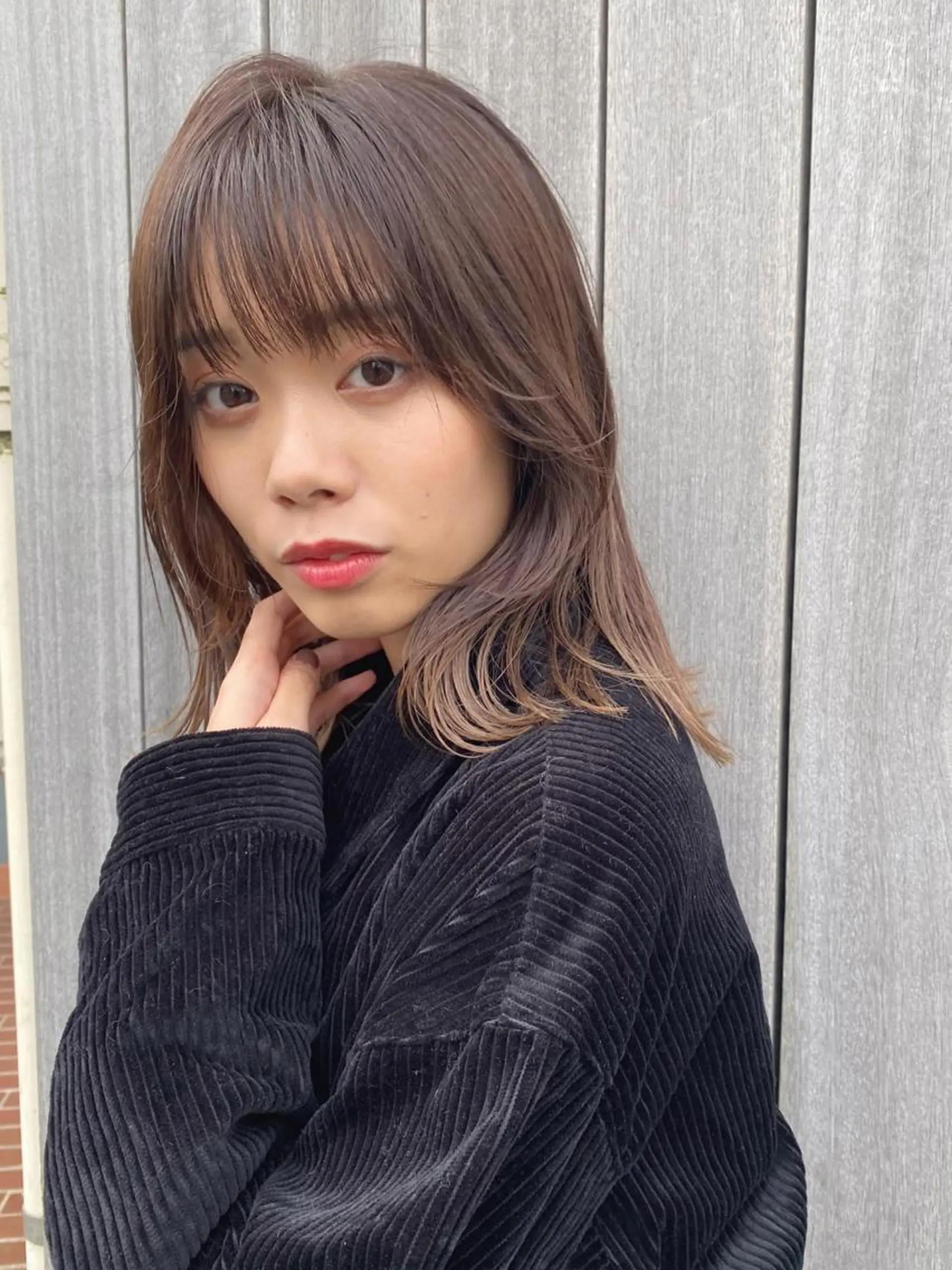ミディアム カット トリートメント 顔周り🇰🇷韓国 レイヤー/いづみ💞のヘアスタイル
