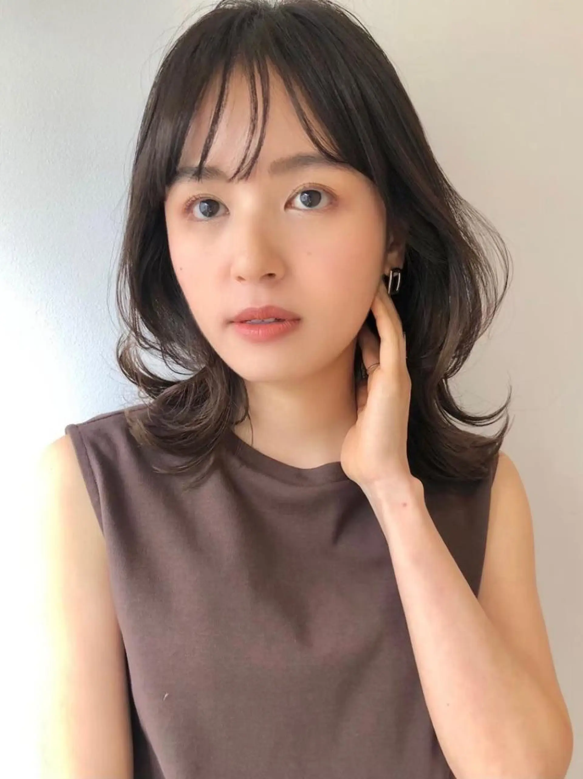 ミディアム カラー ✂︎HITOMI✂︎ 副店長のヘアスタイル