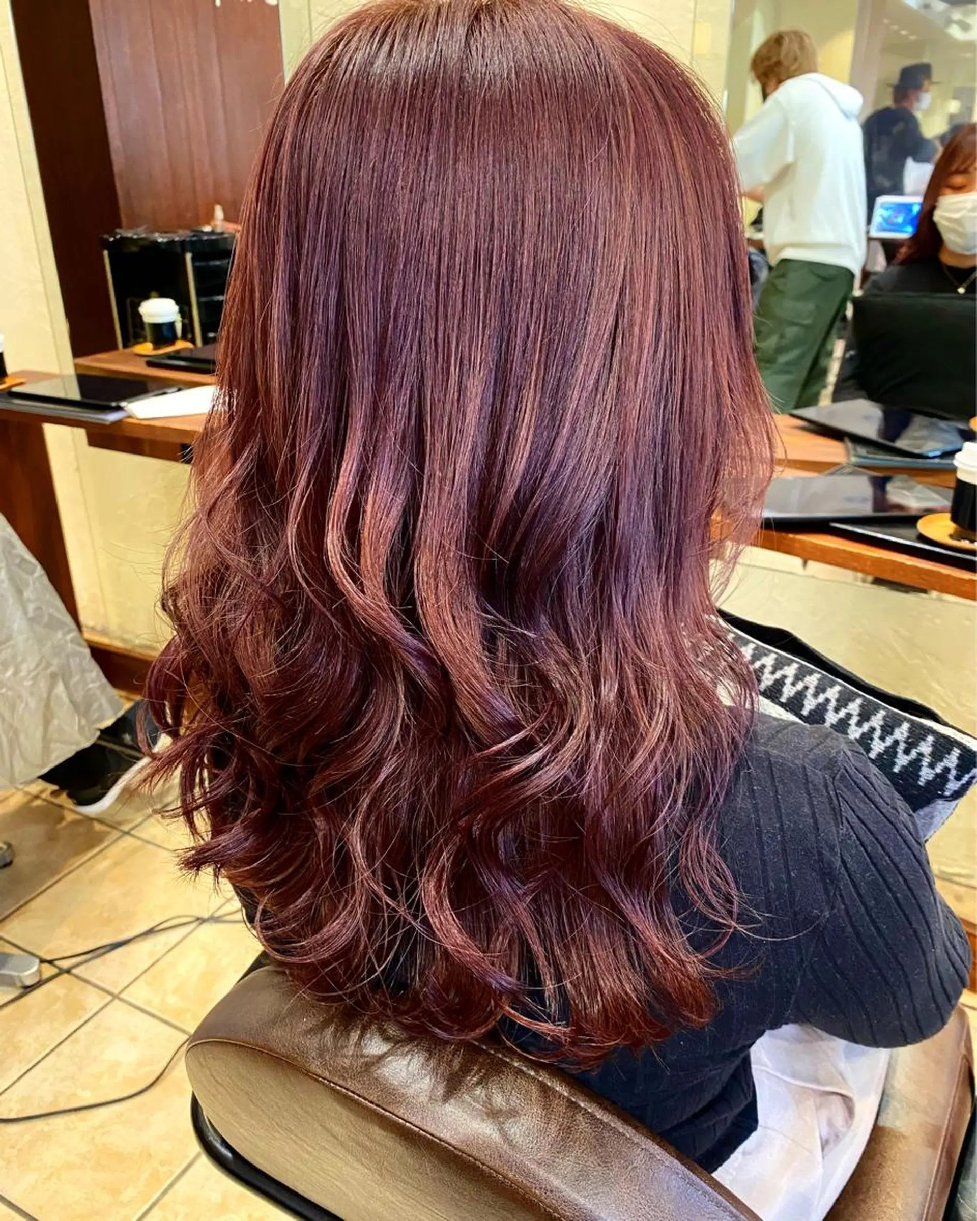 セミロング カラー カット ヘアカラー トリートメント 髪質改善/艶髪 ミトモリシュウトのヘアスタイル