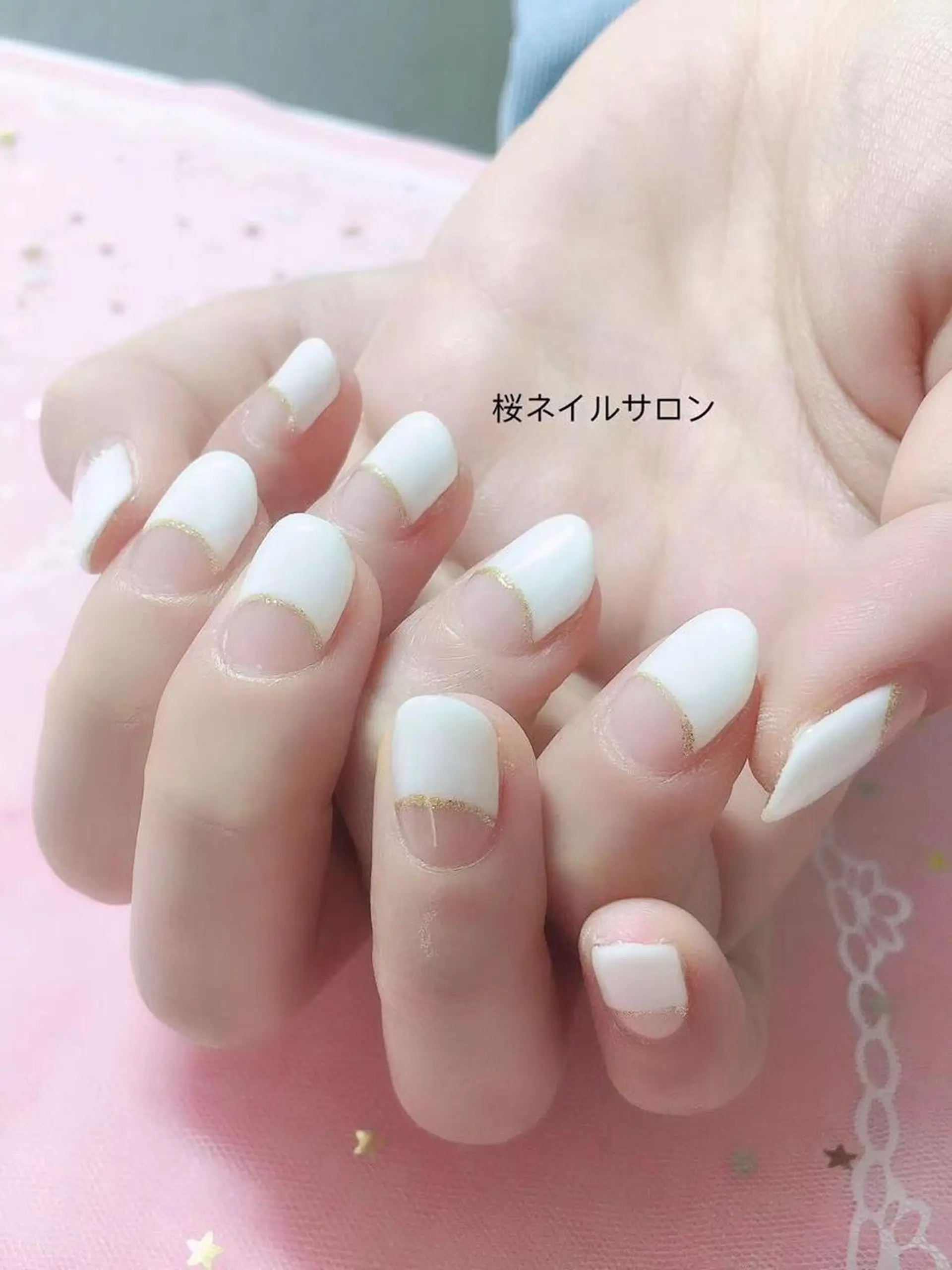 ネイル ハンドネイル MoonNail ユリ🌸のネイルデザイン