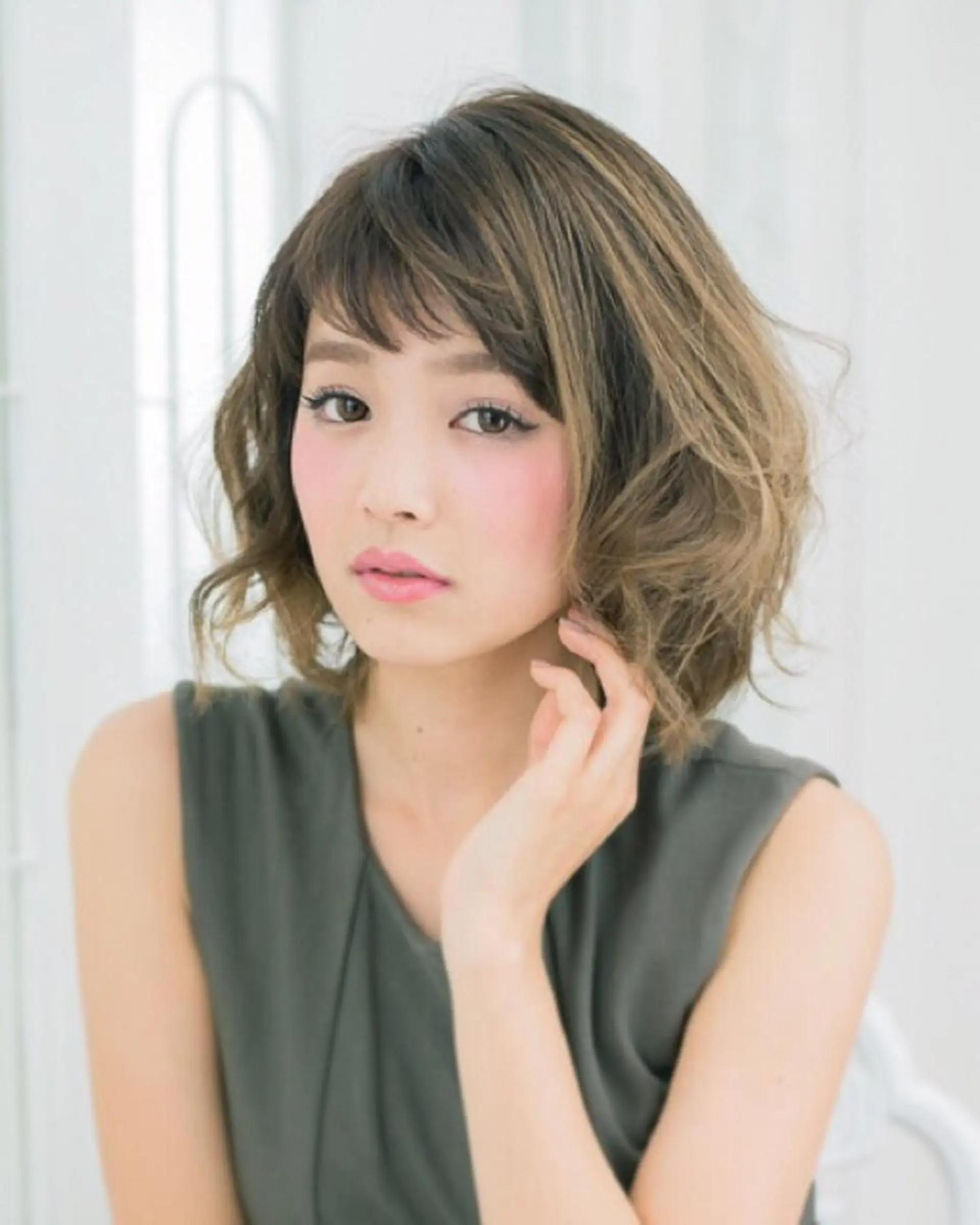 ショート ミディアム セミロング ロング カラー パーマ ヘアアレンジ ミディアムパーマ セミロングパーマ ハイライトカラー ハイライト 日比 貴大/ minim hairのヘアスタイル