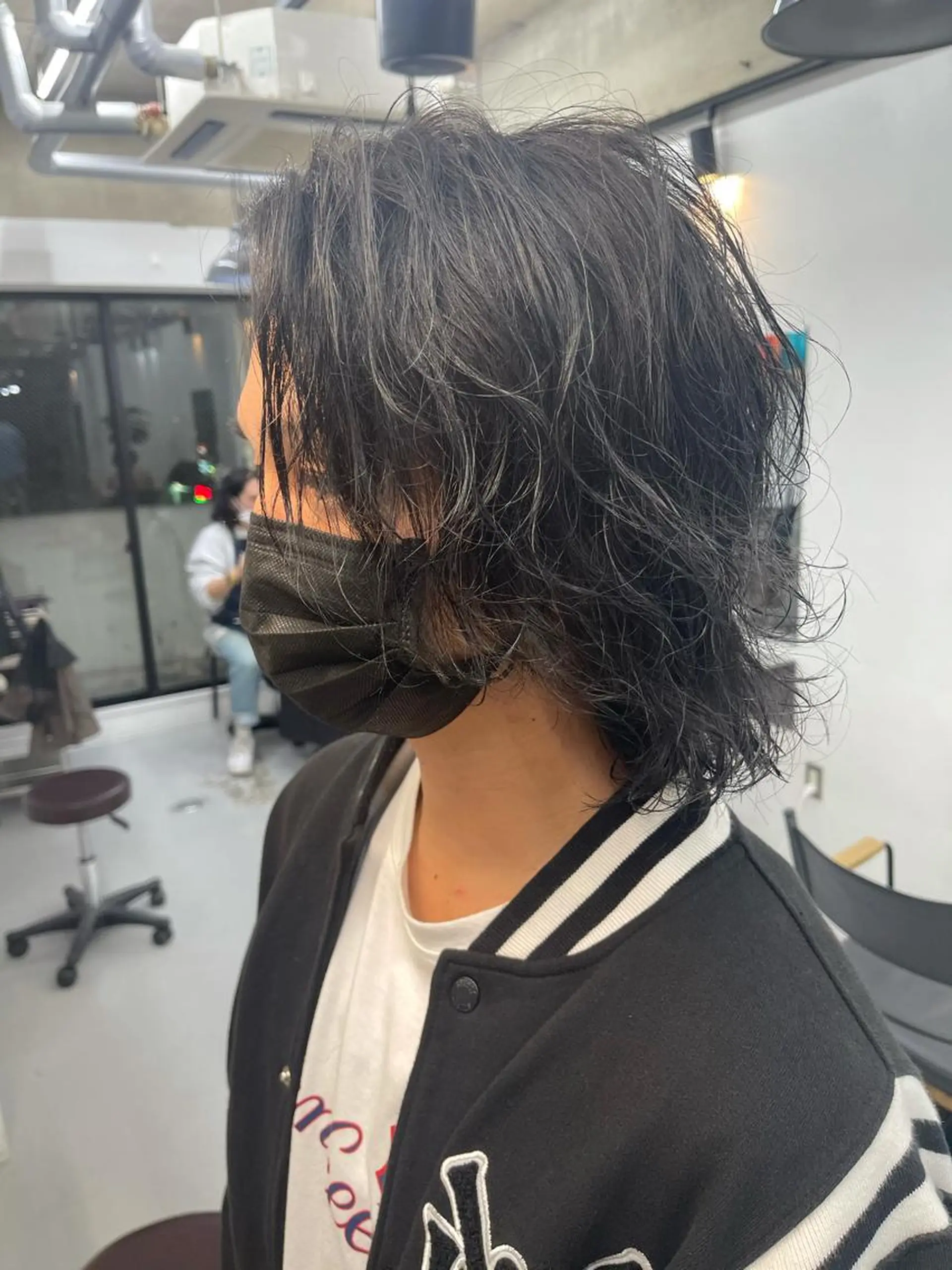 パーマ メンズ メンズウルフカット ウルフカット カット パーマ 森本裕/オーナー/ スパイラルパーマのヘアスタイル