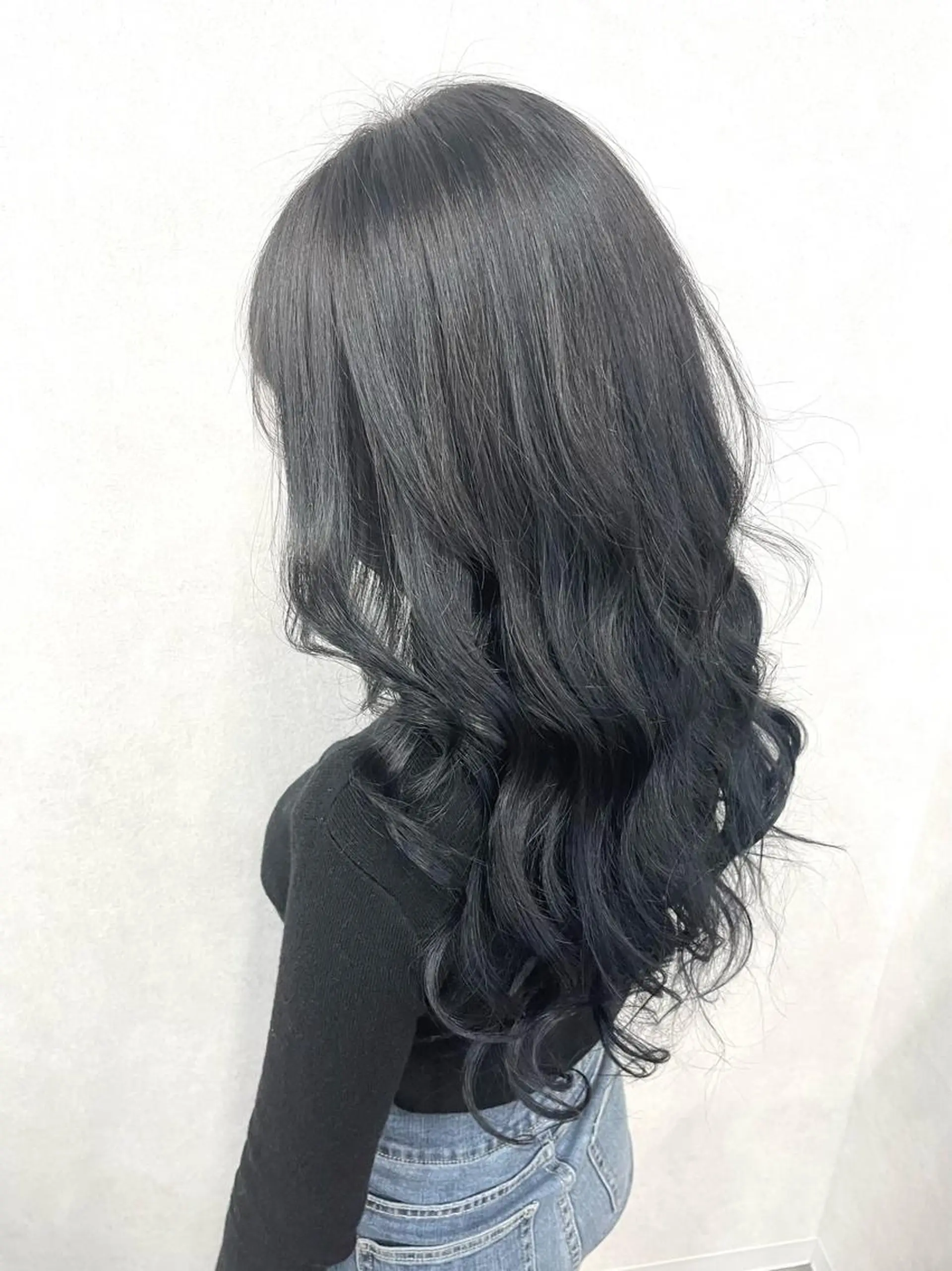 セミロング シールエクステ エクステ ハイライト レイヤーカット シール、 ハネエクステのヘアスタイル