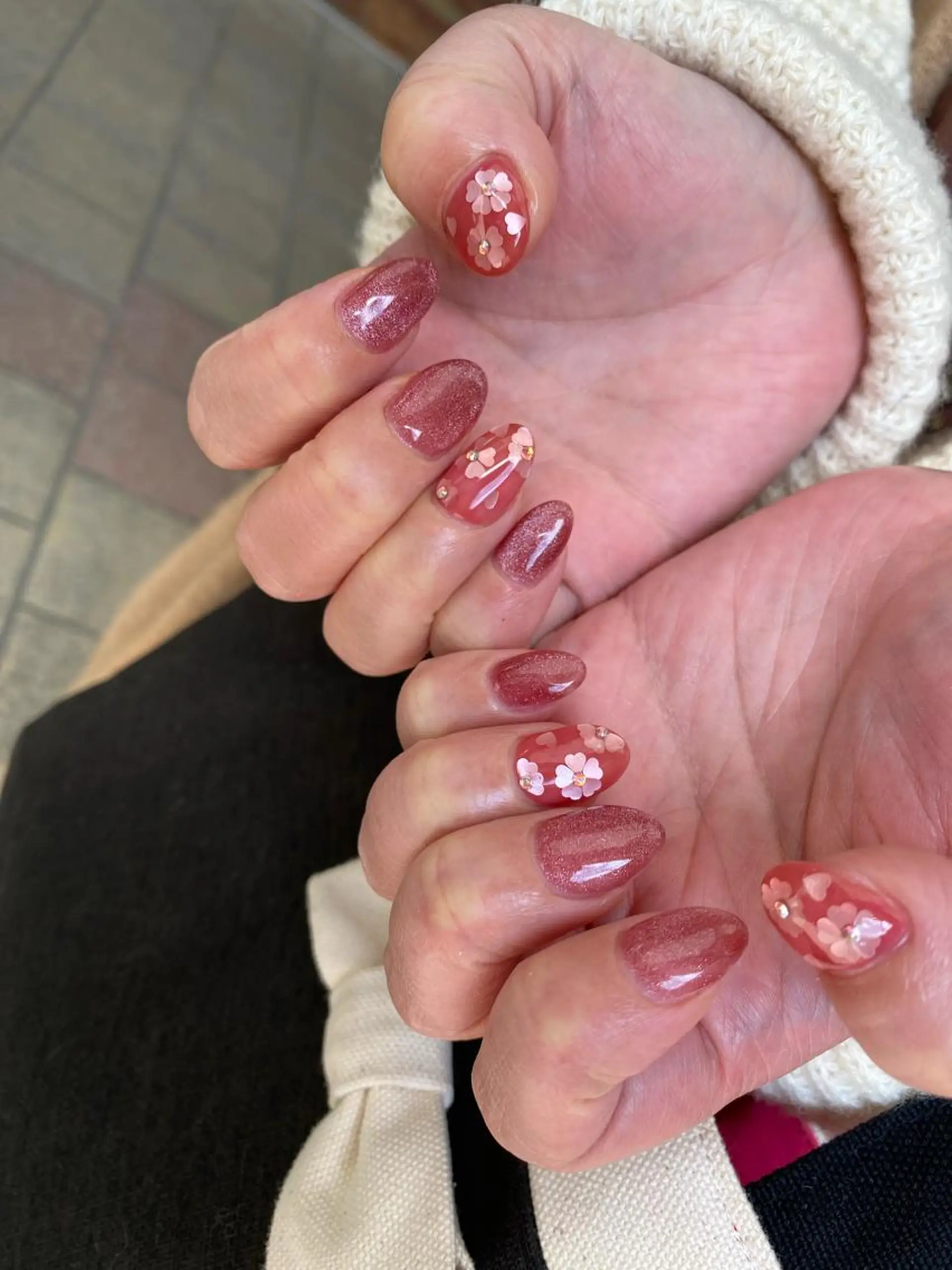 ネイル 桜ネイル nailsalon ∞ ﾐｶﾅﾙ ∞のネイルデザイン