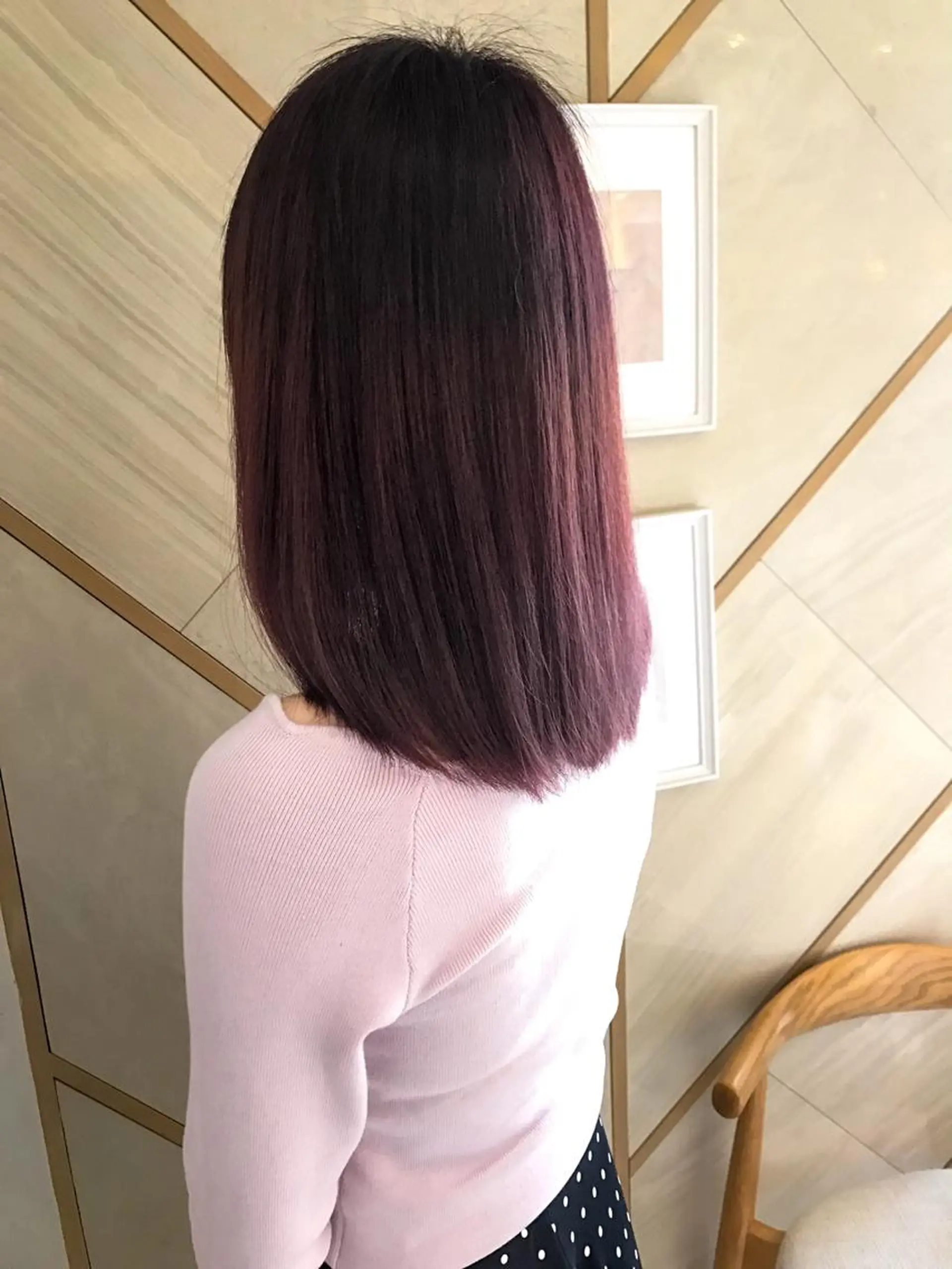 セミロング カラー 大月 優汰のヘアスタイル