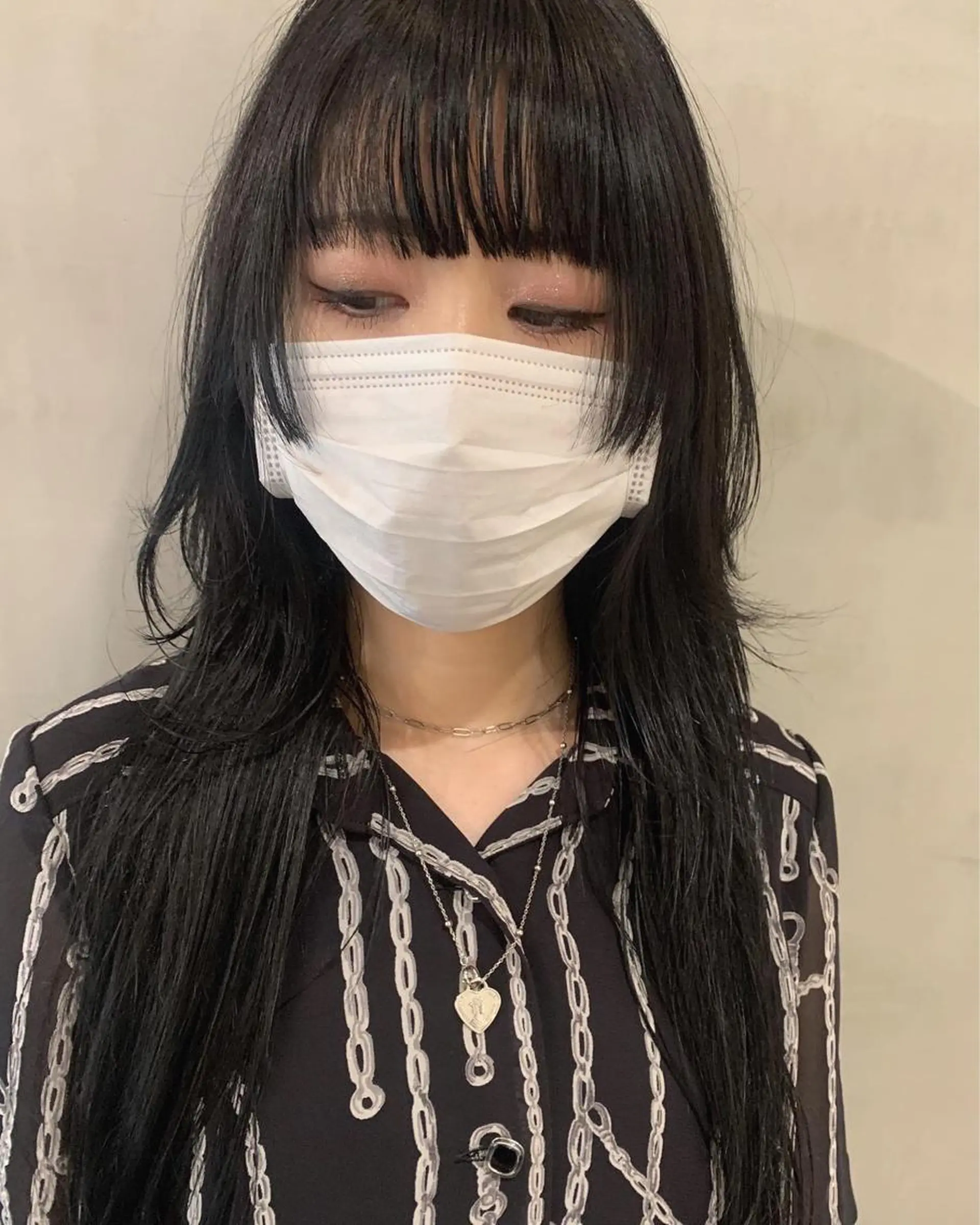 ロング カラー 黒髪 顔周りカット カット ヘアカラー トリートメント 優作 〜圧倒的信頼〜のヘアスタイル