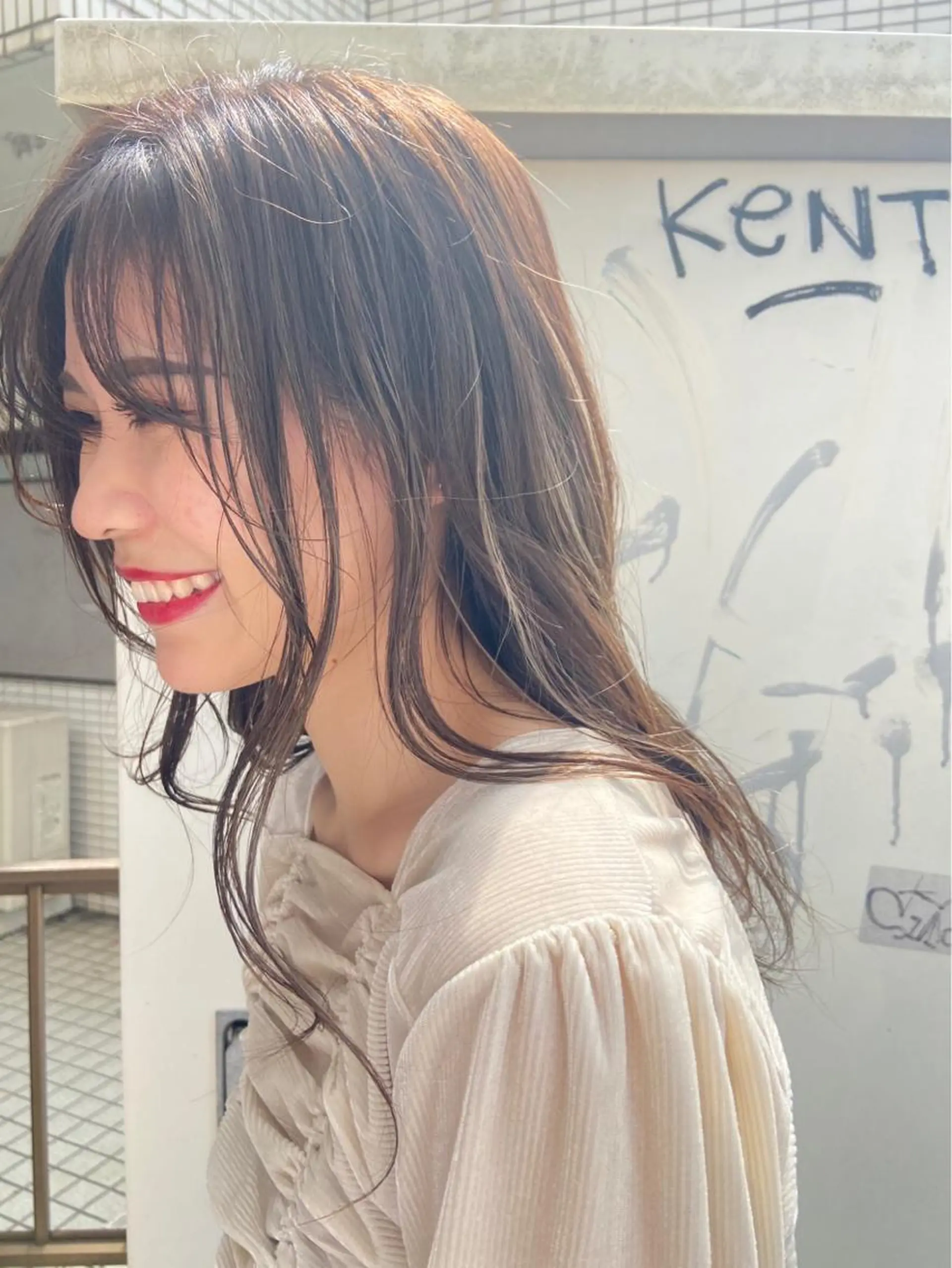 ロング カラー カット ヘアカラー 渕向 克海のヘアスタイル