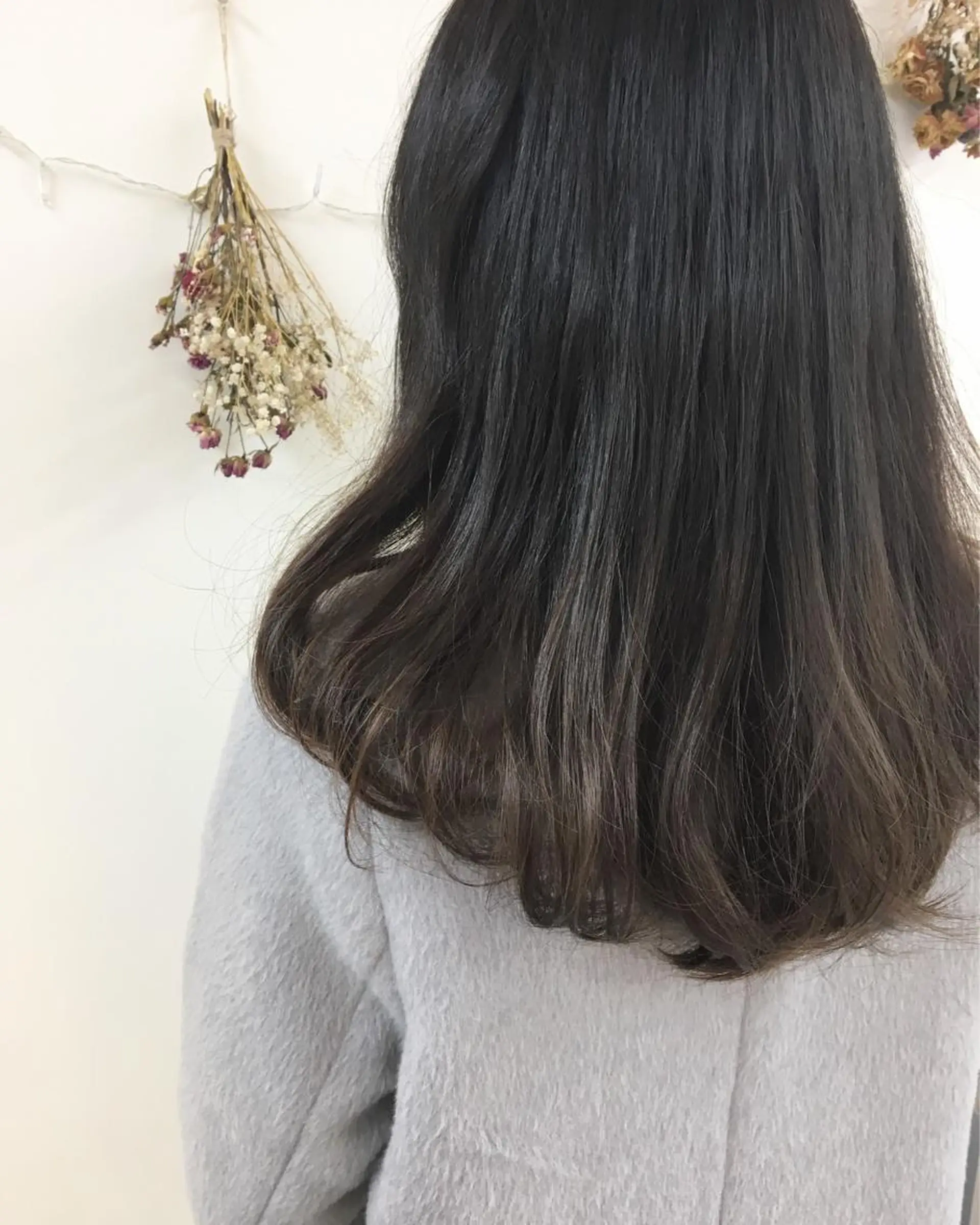 セミロング カラー タナカ タクヤのヘアスタイル