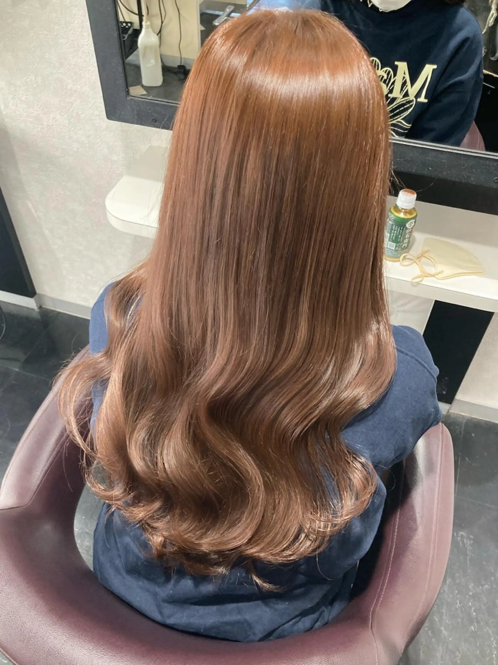 ロング カラー ブリーチ ブリーチなしカラー ヘアカラー トリートメント mizu kiのヘアスタイル