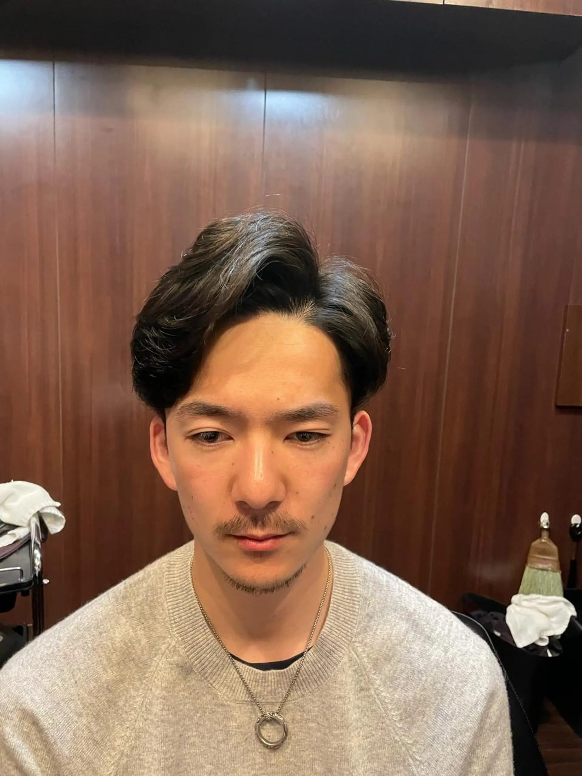 ミディアム 佐藤 康太のヘアスタイル