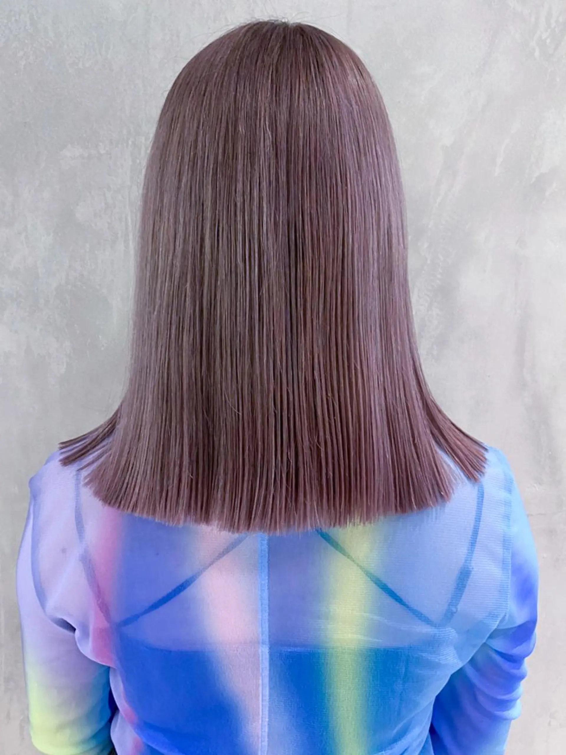 ミディアム カラー ラベンダーカラー カット ヘアカラー トリートメント ITbyALBUM 松戸のヘアスタイル