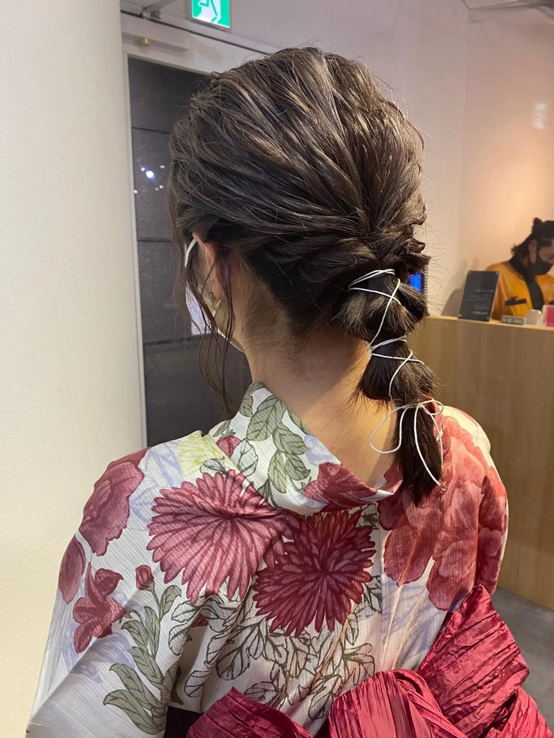 セミロング 浴衣 着付け 似合わせ提案サラ艶♡ 彩華のヘアスタイル