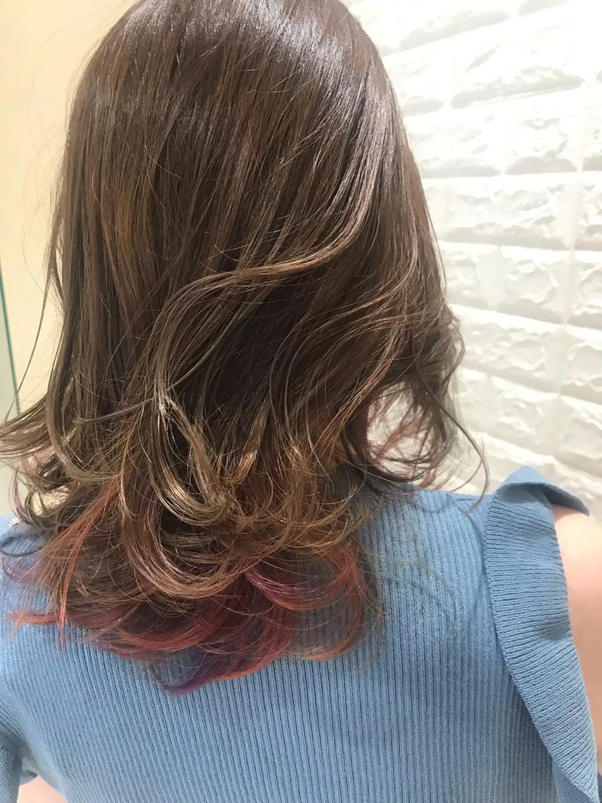 ミディアム カラー ユニコーンカラー ナガイ ユウキのヘアスタイル