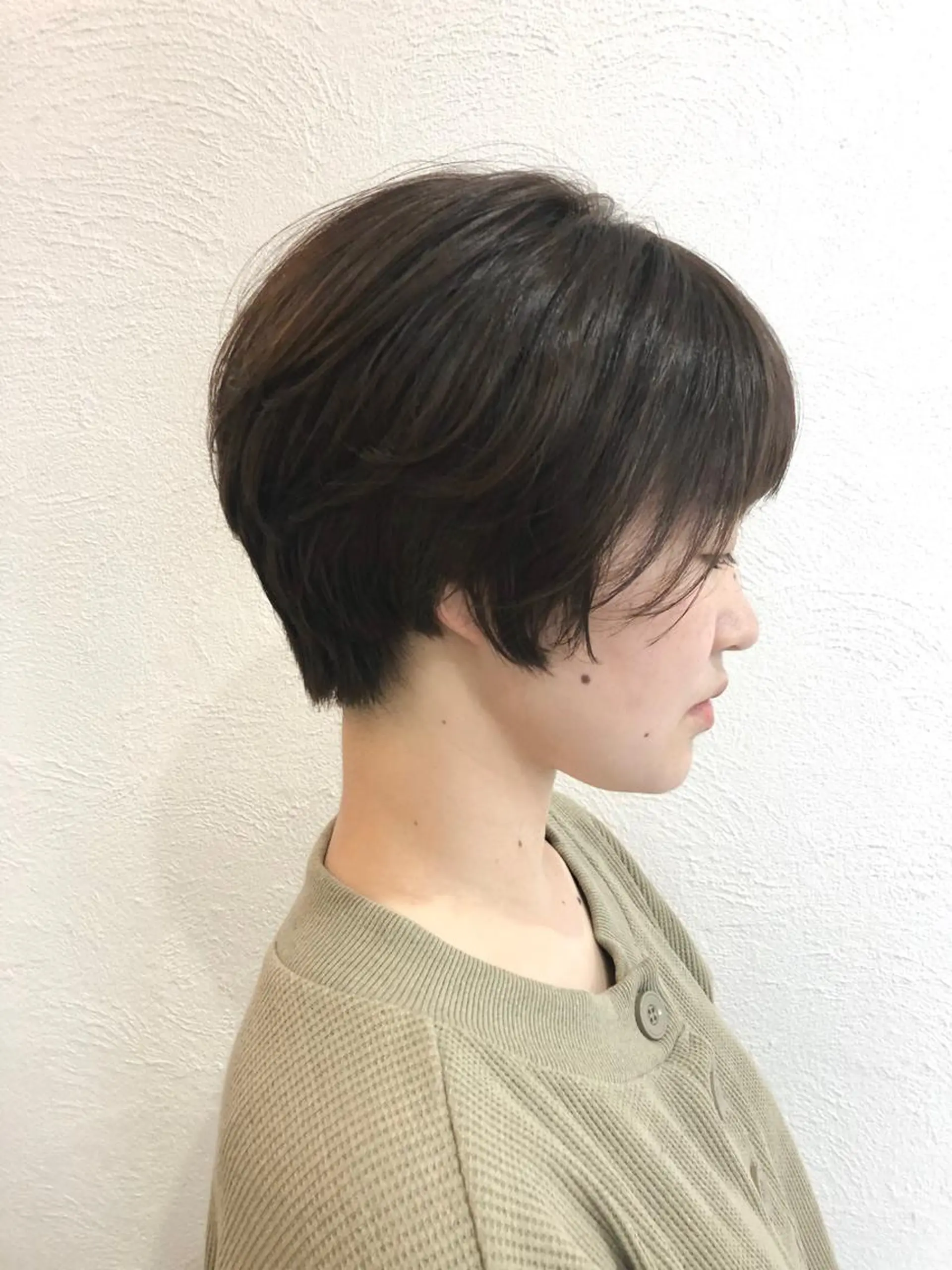 ショート カラー アッシュ ブリーチ イルミナカラー オレンジ ショートヘア カット 西村 ようこのヘアスタイル