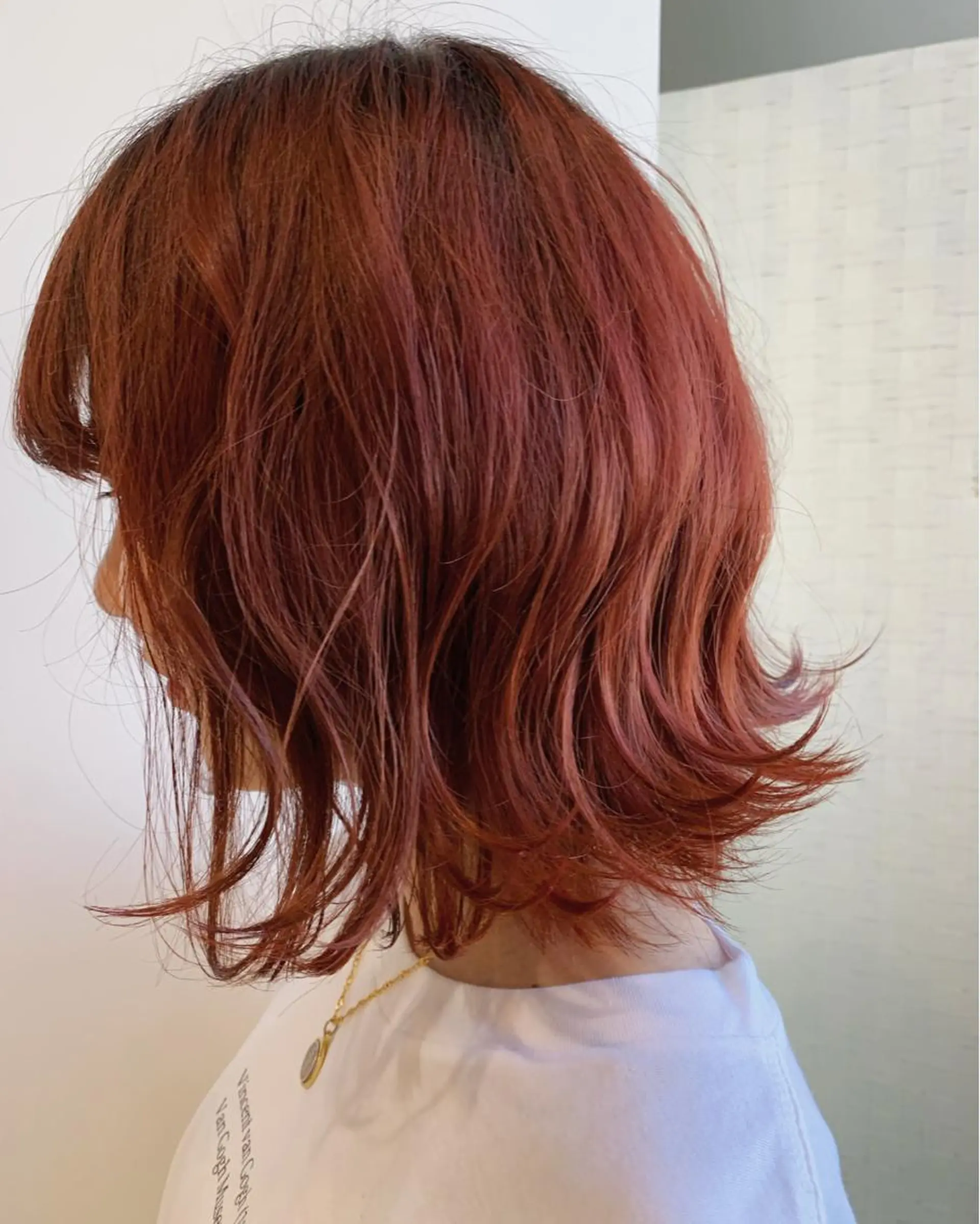 ミディアム カラー オレンジ 加藤 佑哉のヘアスタイル