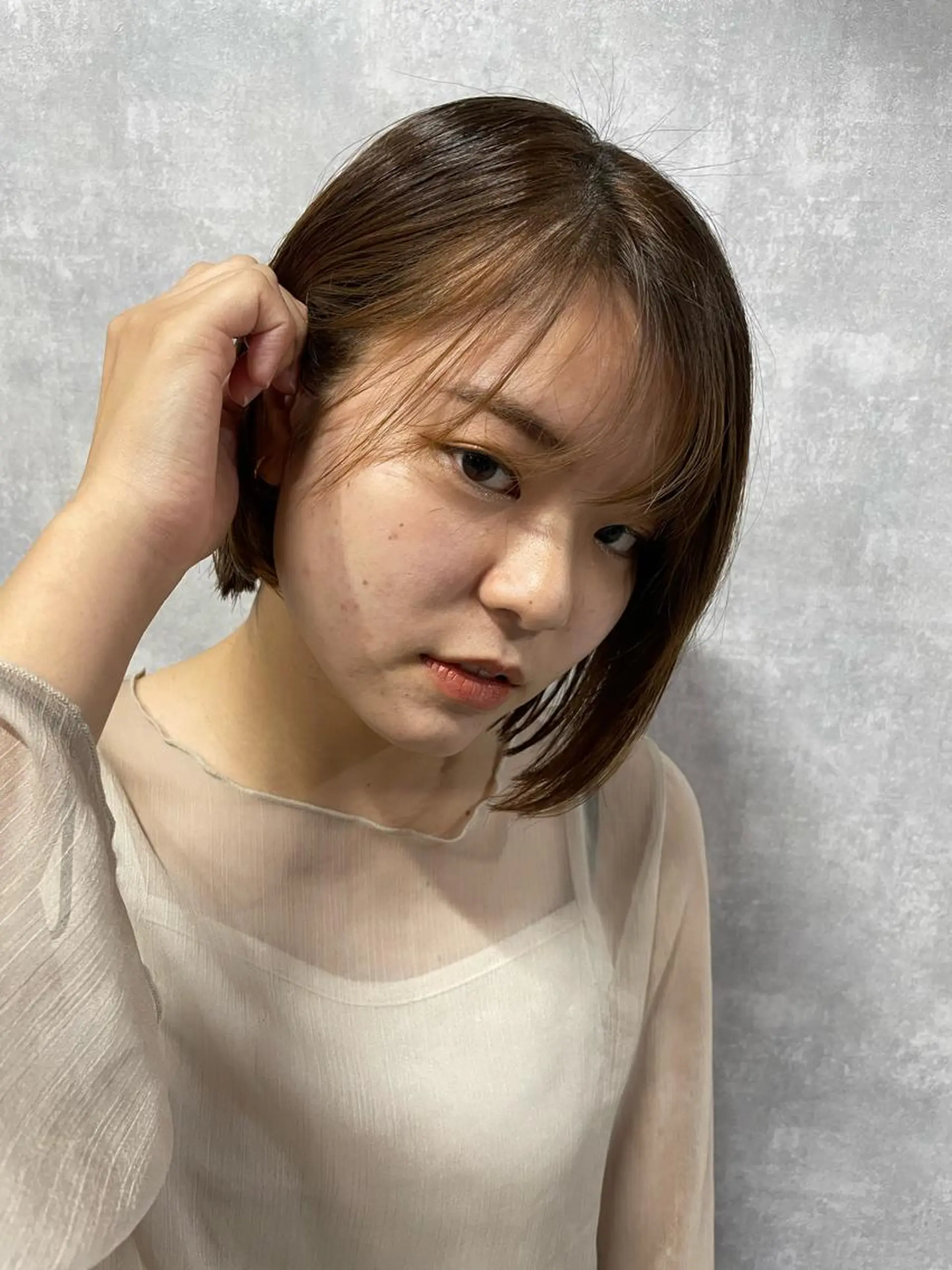 ショート 切りっぱなしボブ ショートボブ ハンサムショート 丸みショート アッシュ カット トリートメント C’LD hair  produce /シールドヘア所属・モテ髪/ボブ/ショー ト/アダチフウトのヘアスタイル