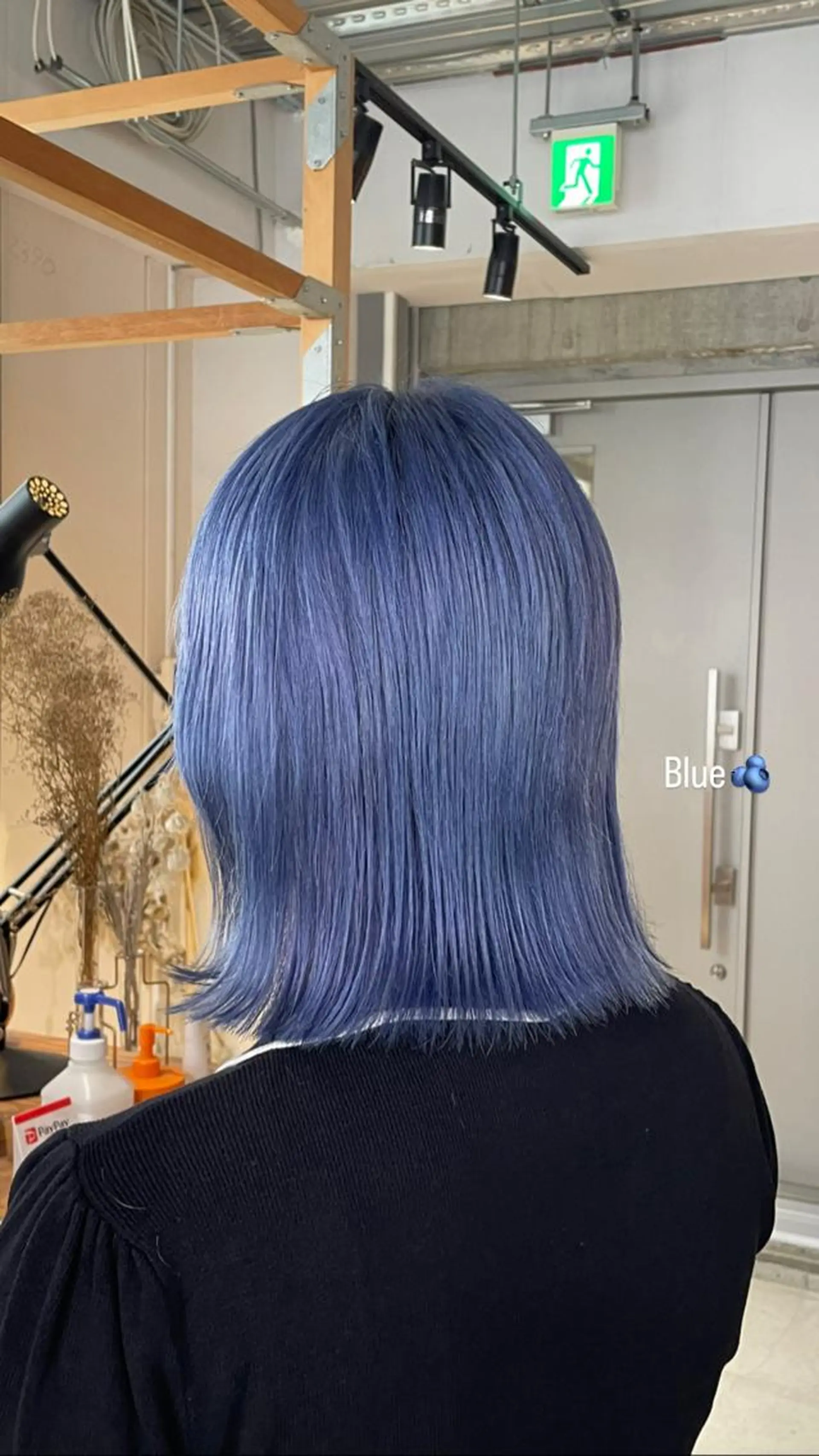 ミディアム カラー ブリーチ ブルーカラー ヘアカラー トリートメント noa ☪︎のヘアスタイル