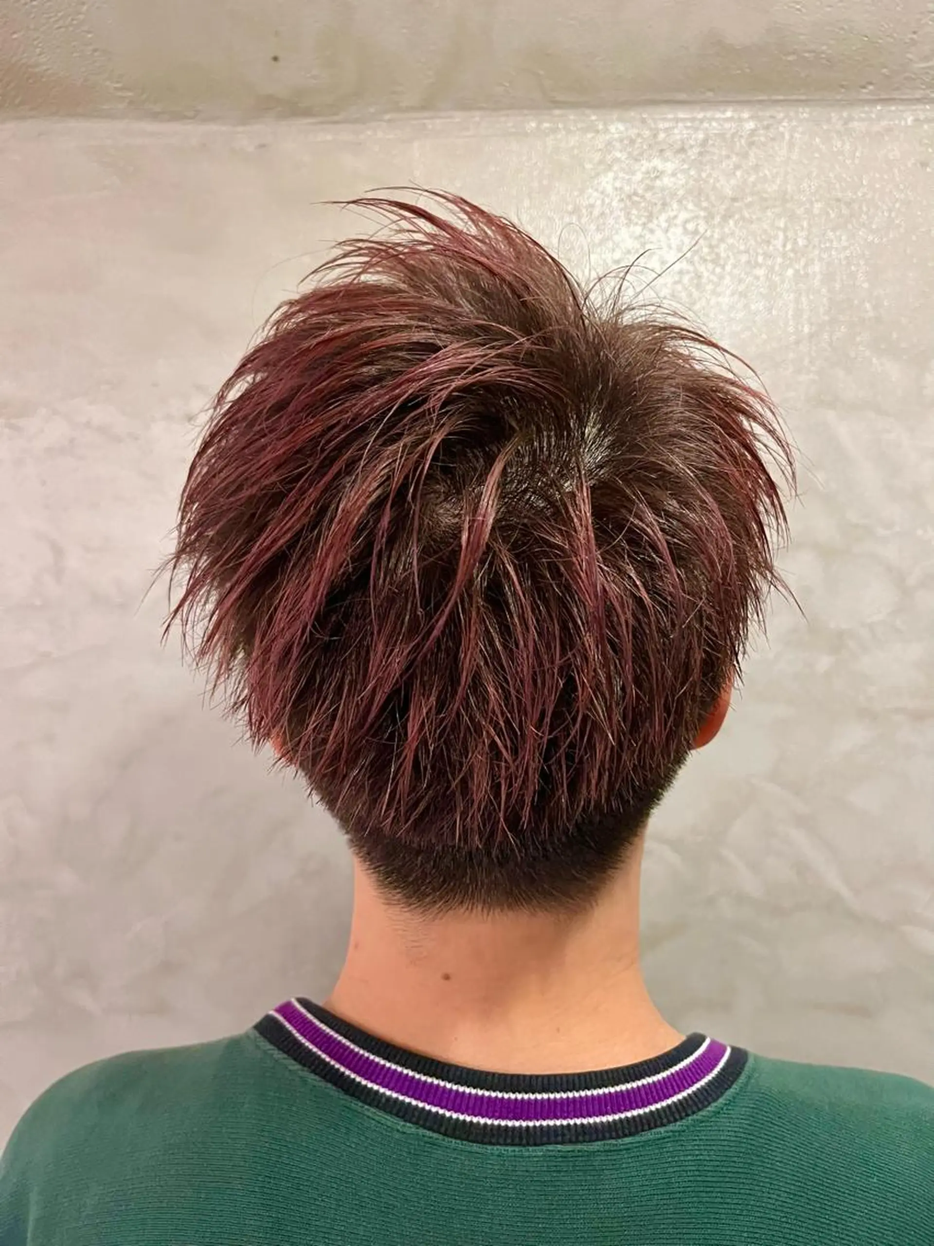 カラー メンズ レッドカラー ヘアカラー 透明感カラー/ ブリーチ無し/RYOのヘアスタイル