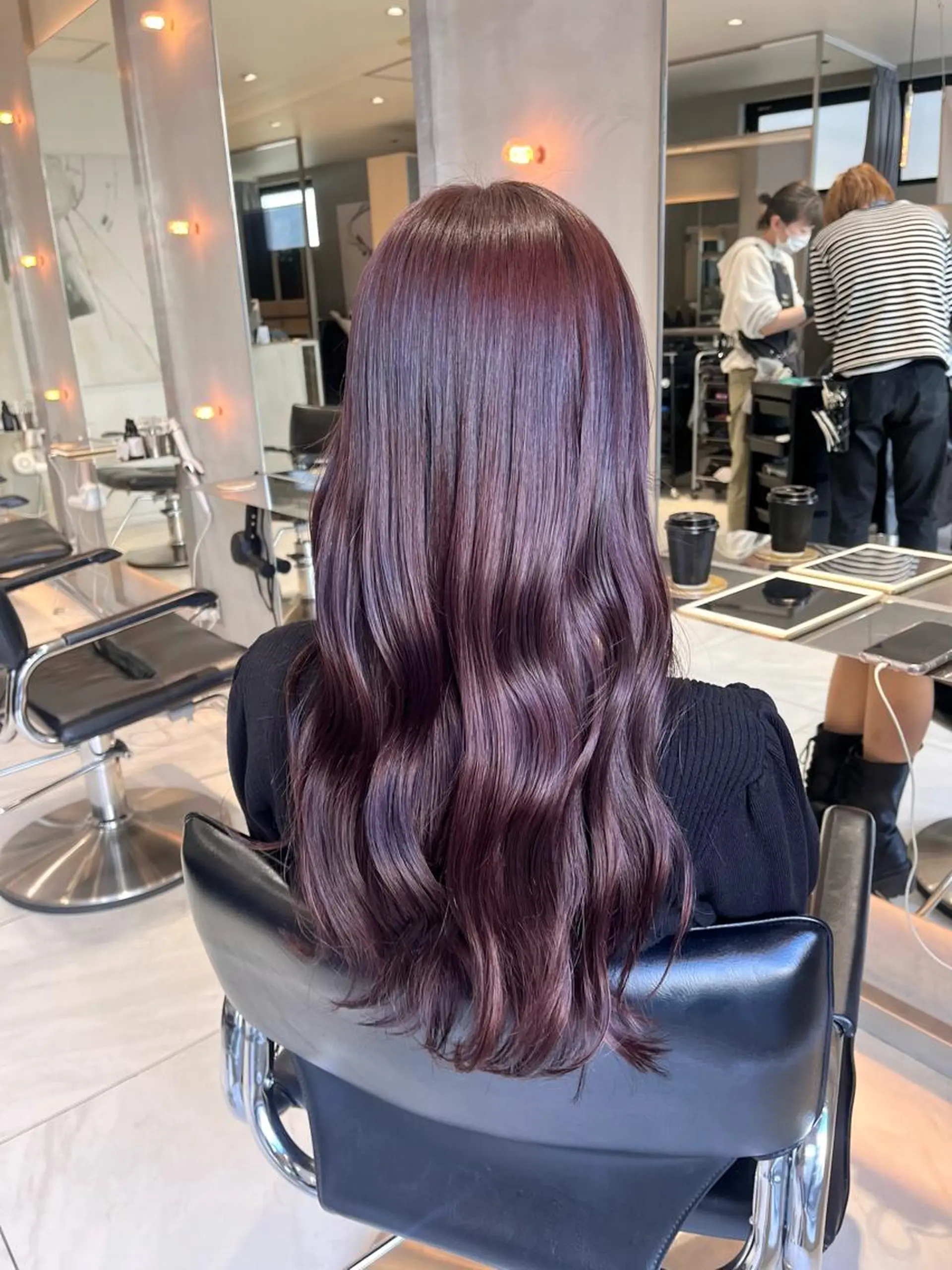 ロング カラー ヘアカラー トリートメント ヘッドスパ ヘアセット 🎀艶モテカラー🎀 彩季のヘアスタイル