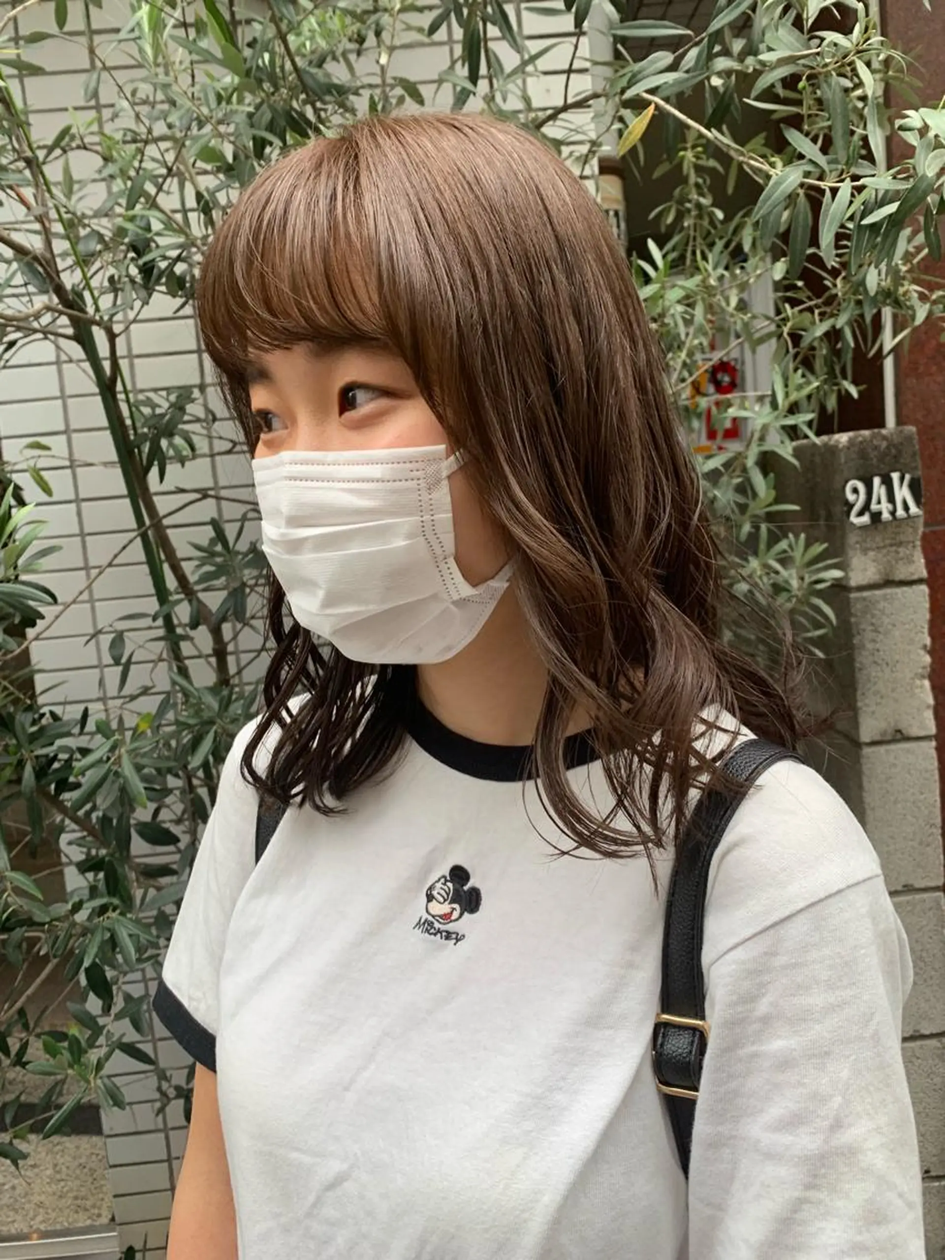 セミロング カラー ヘアアレンジ ベージュカラー 透明感カラー 🫧透明感カラー/ ボブ/小笠原汐海🪽のヘアスタイル