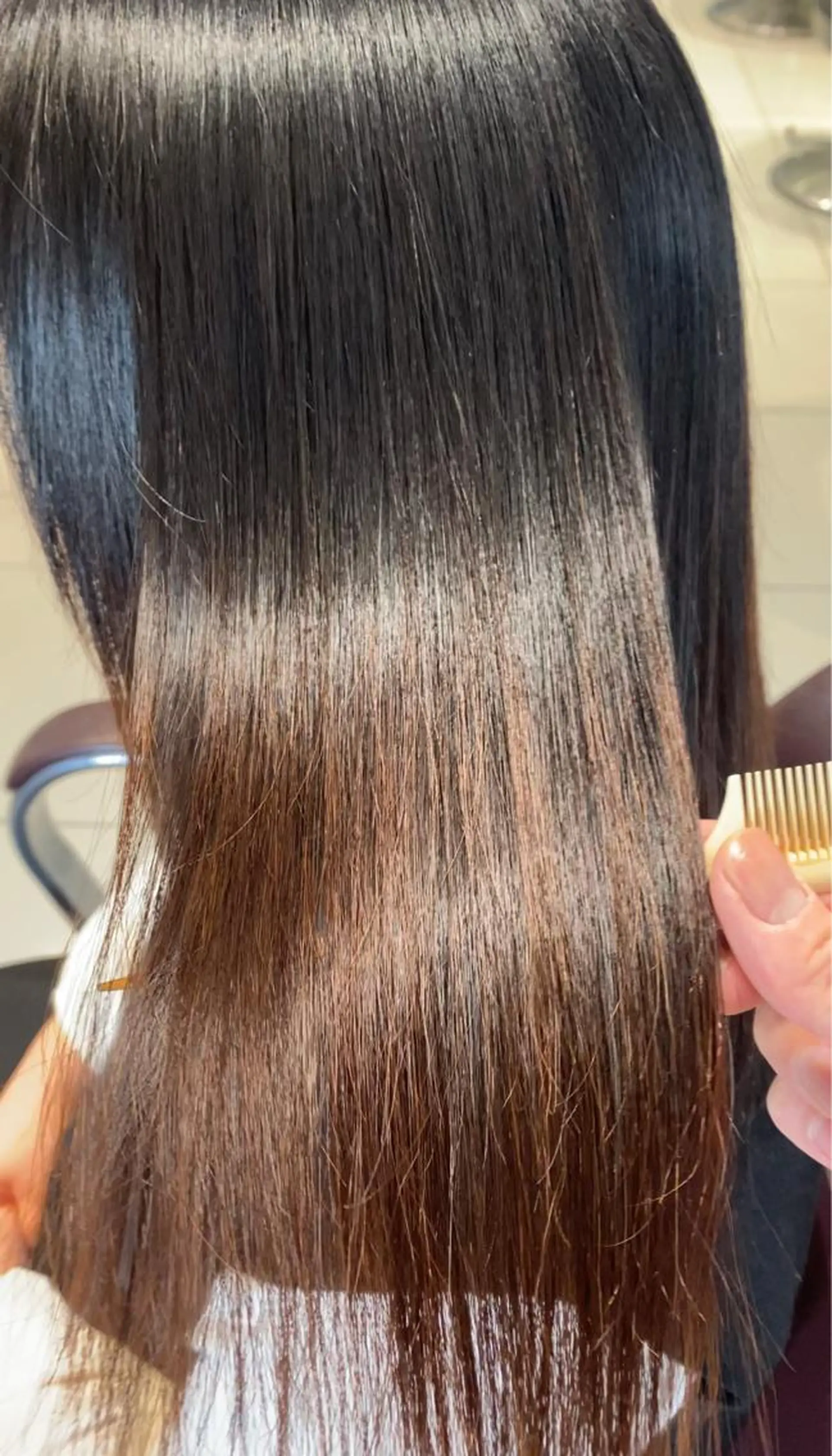 セミロング 伸ばしかけ 髪質改善 トリートメント 酸性ストレート 酸熱トリートメント 縮毛矯正 ✨美髪矯正の専門家✨ 髪質改善　松村のヘアスタイル