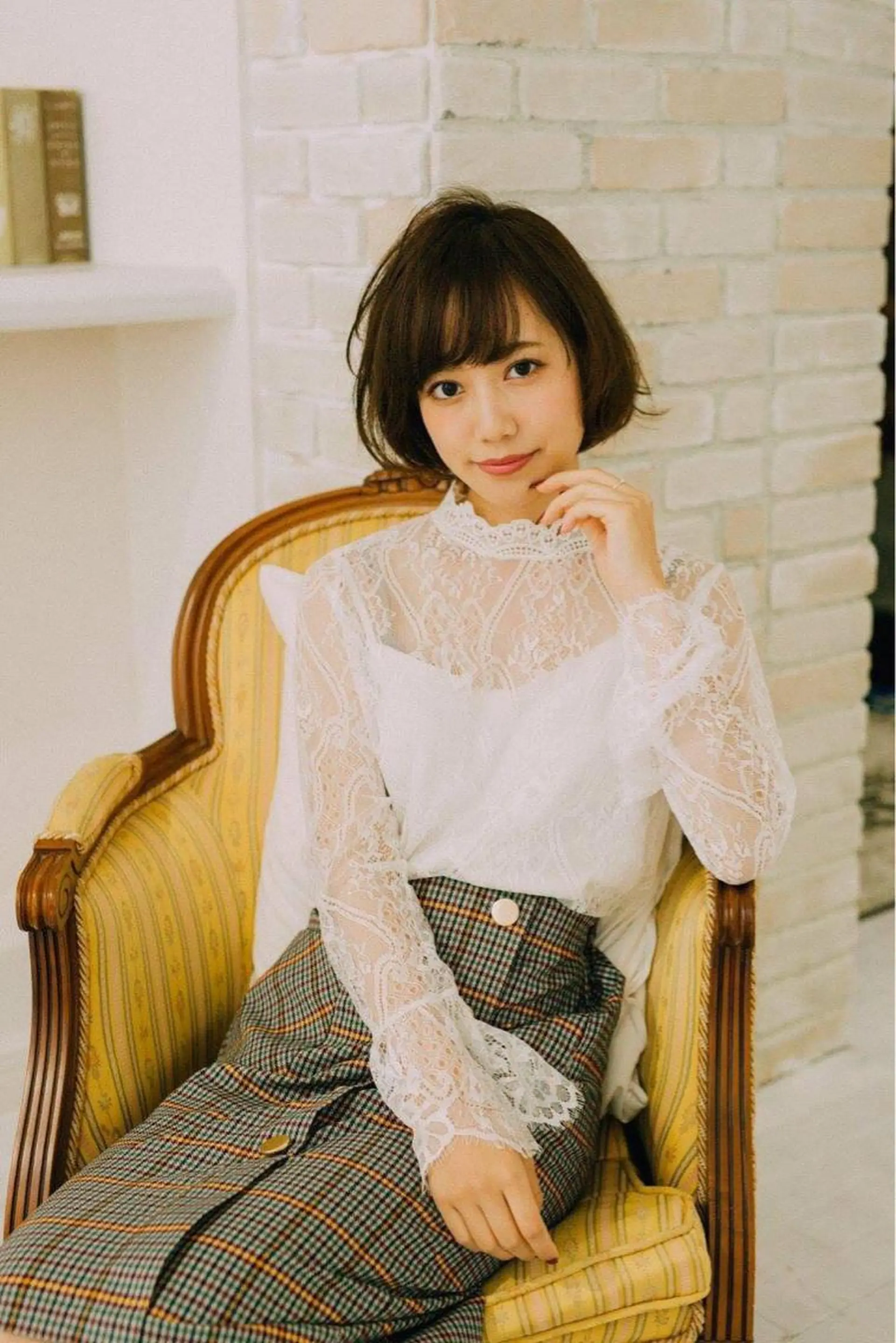 ミディアム ボブ 佐藤 香織のヘアスタイル